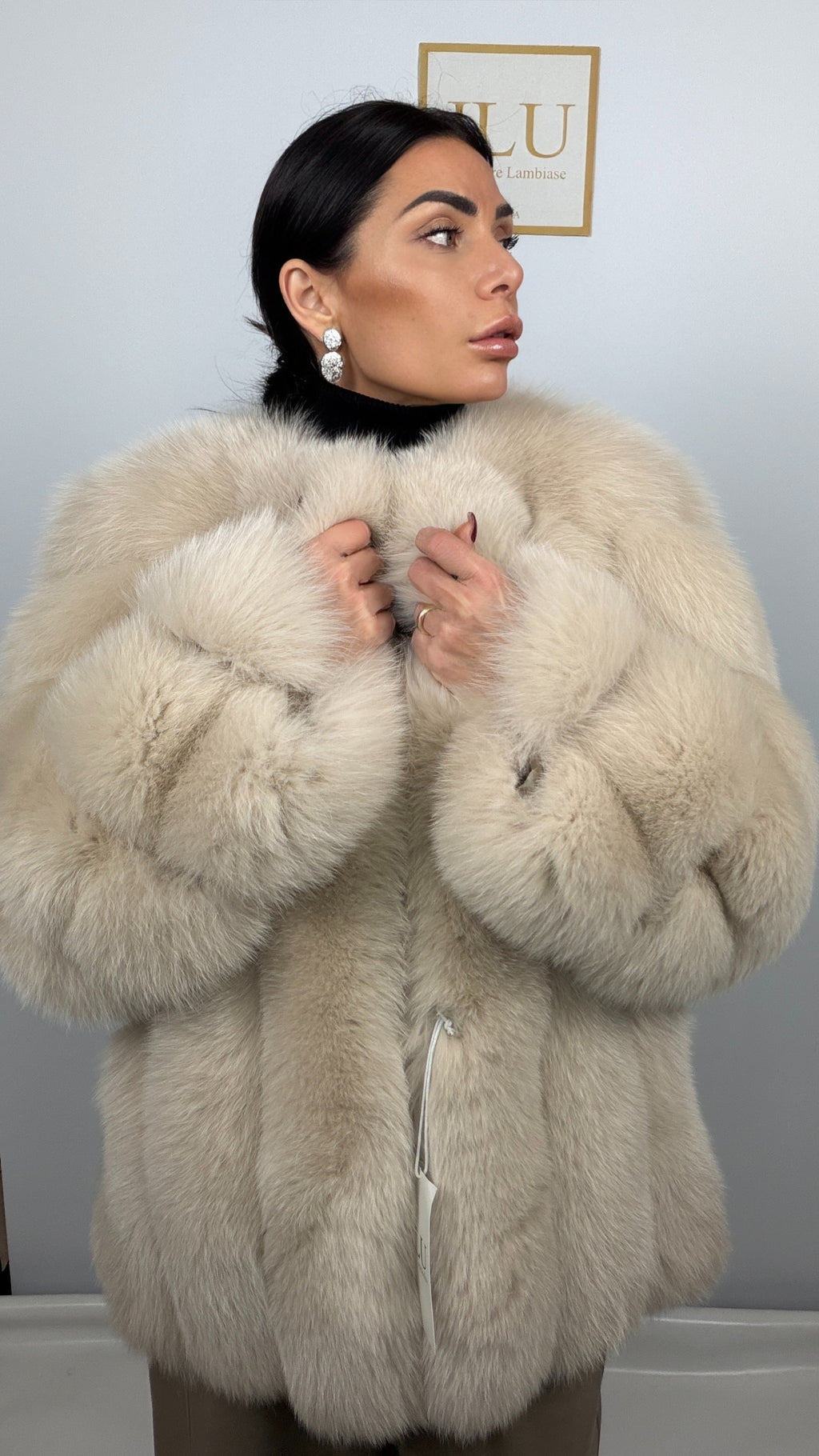 Giacca in Volpe Stile Chanel Pelle Intera – Artigianale – dettaglio 2