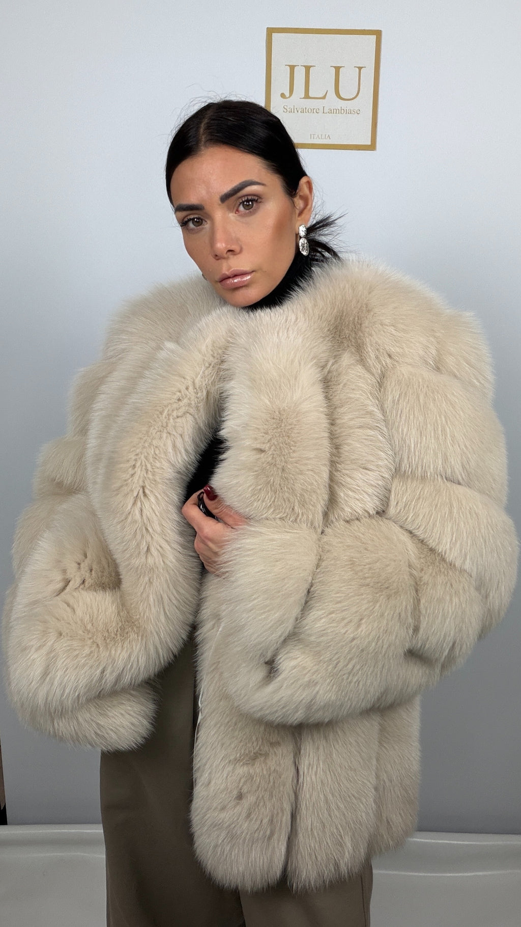 Giacca in Volpe Stile Chanel Pelle Intera – Artigianale – dettaglio 3