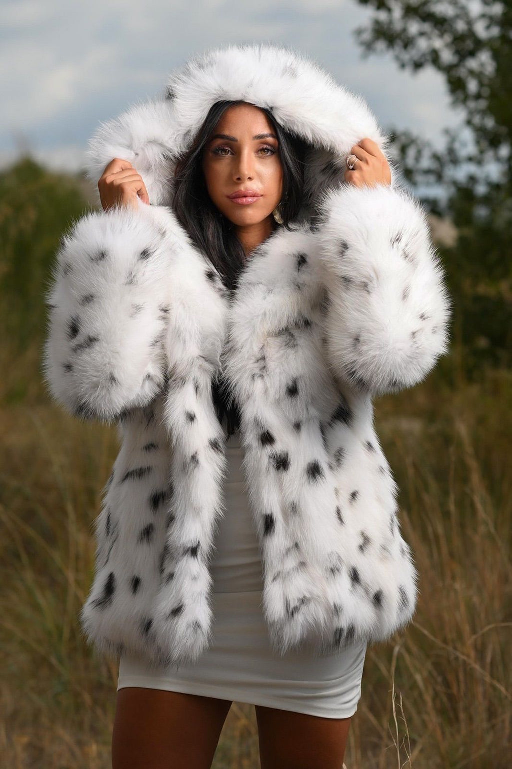 Giacca in volpe shadow linciata