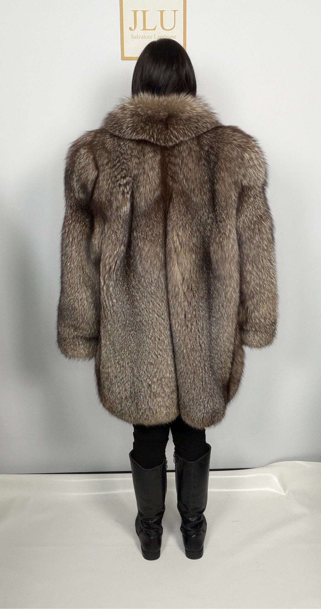 Giacca in Volpe Frost con Collo Sciallato – Tailor – dettaglio 3