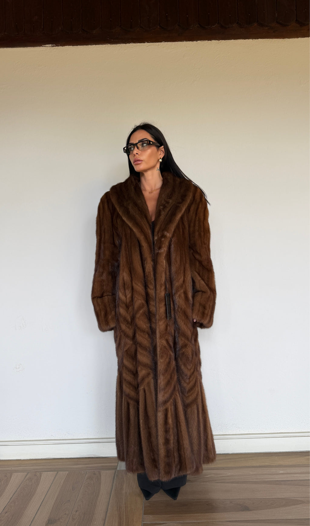 Cappotto in Visone Demibuff