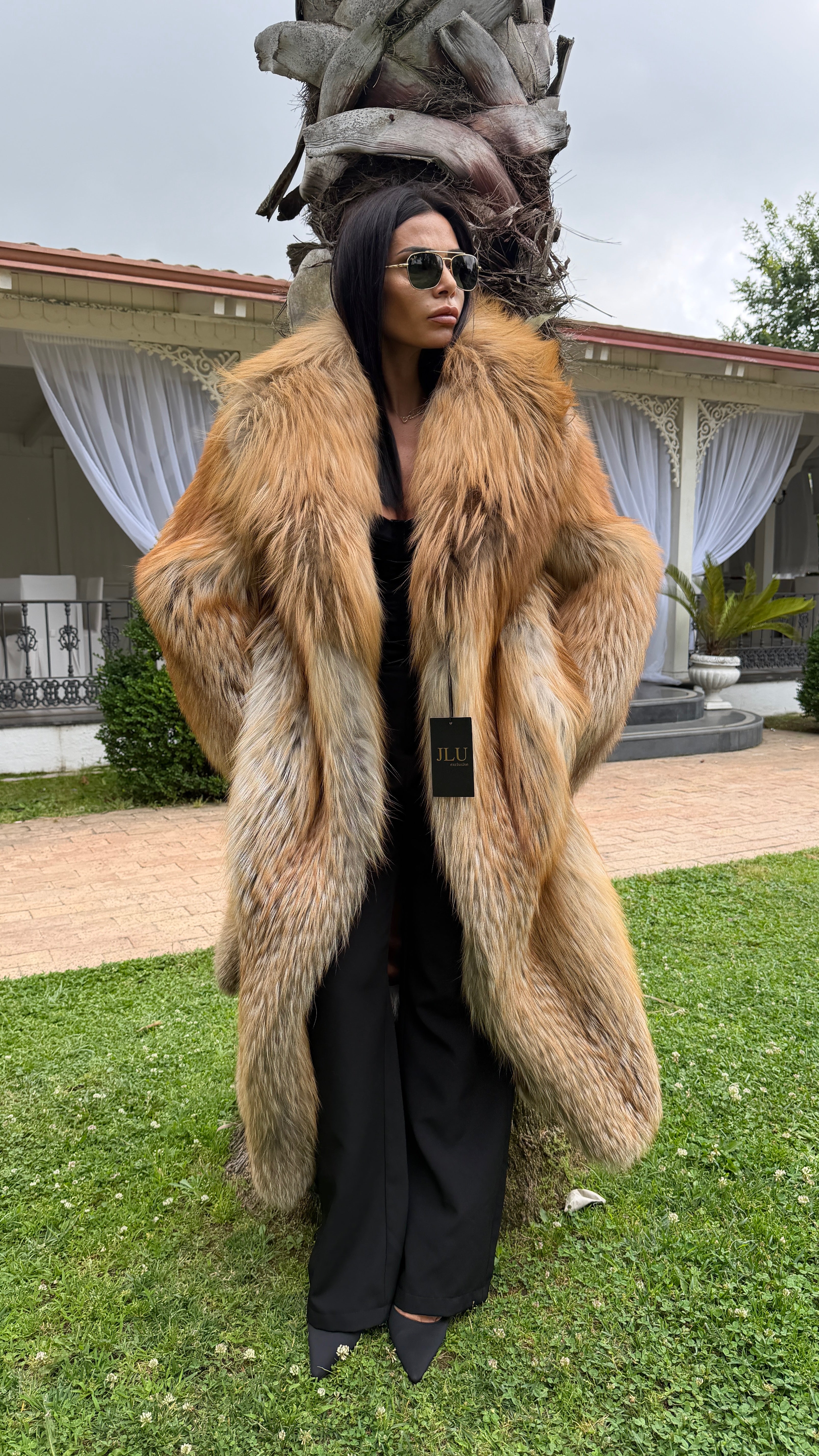Cappotto in volpe gold