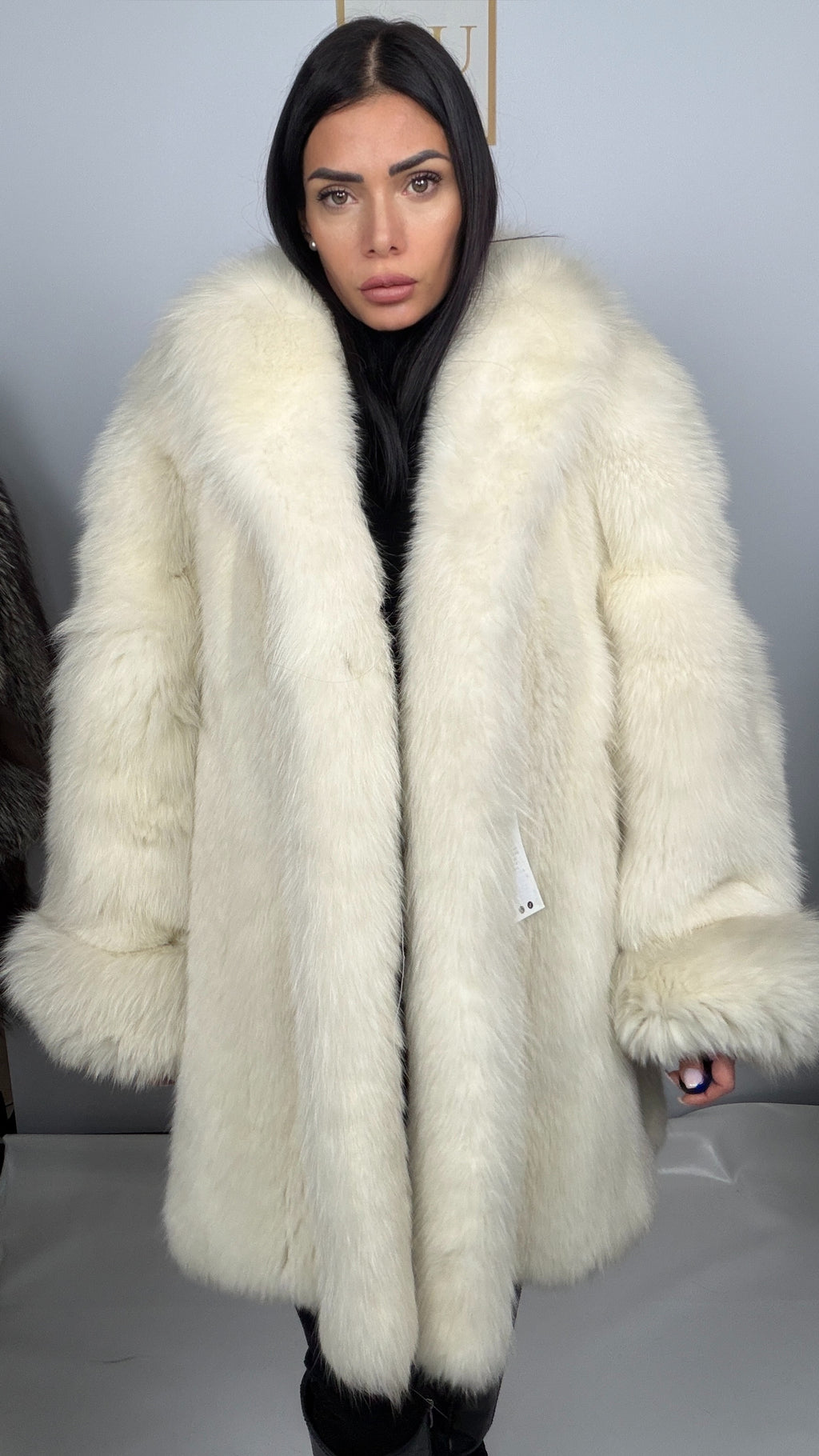 Giacca in Volpe Shadow con Mini Collo Sciallato – Chiara – dettaglio 2