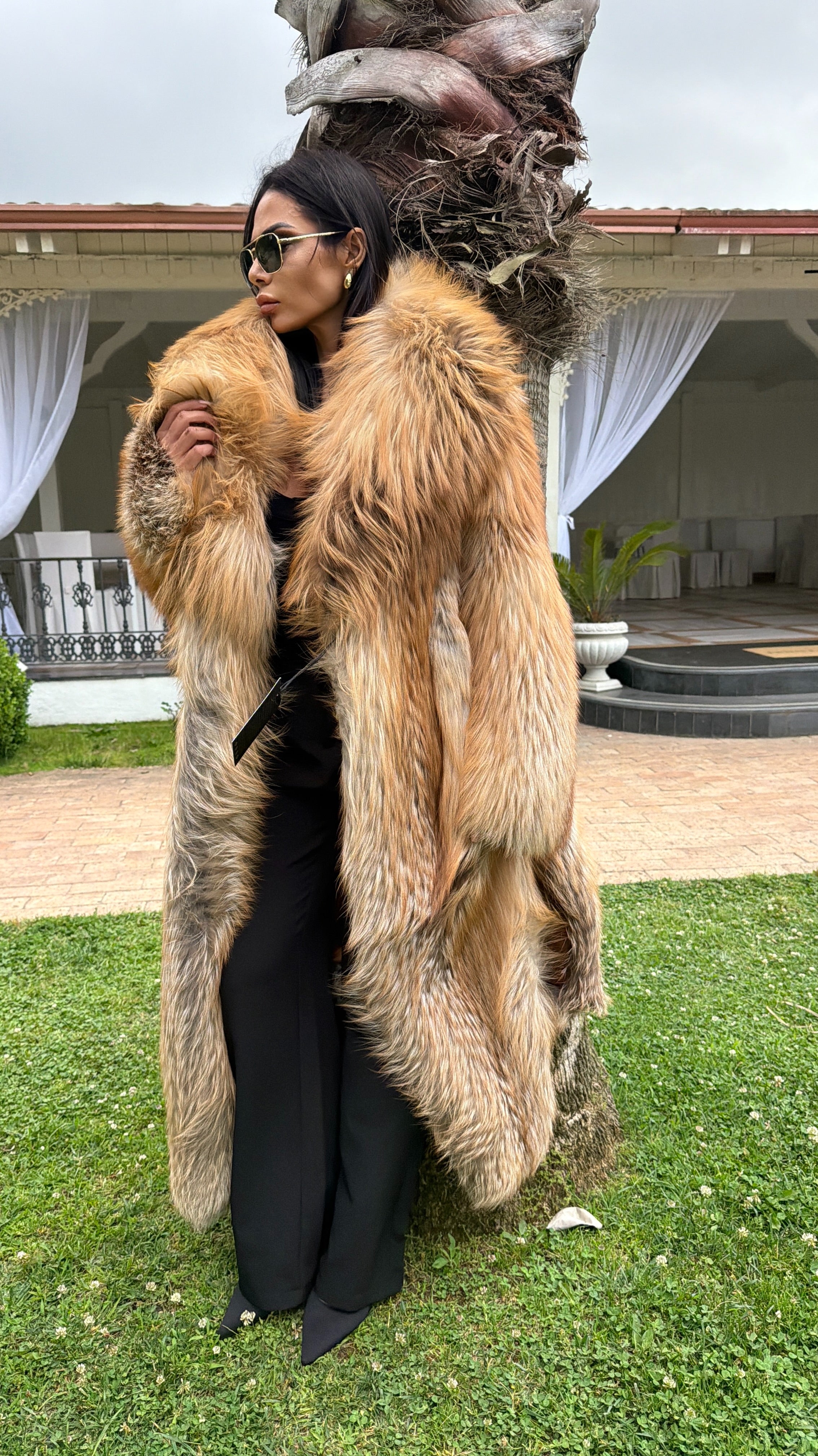 Cappotto in volpe gold