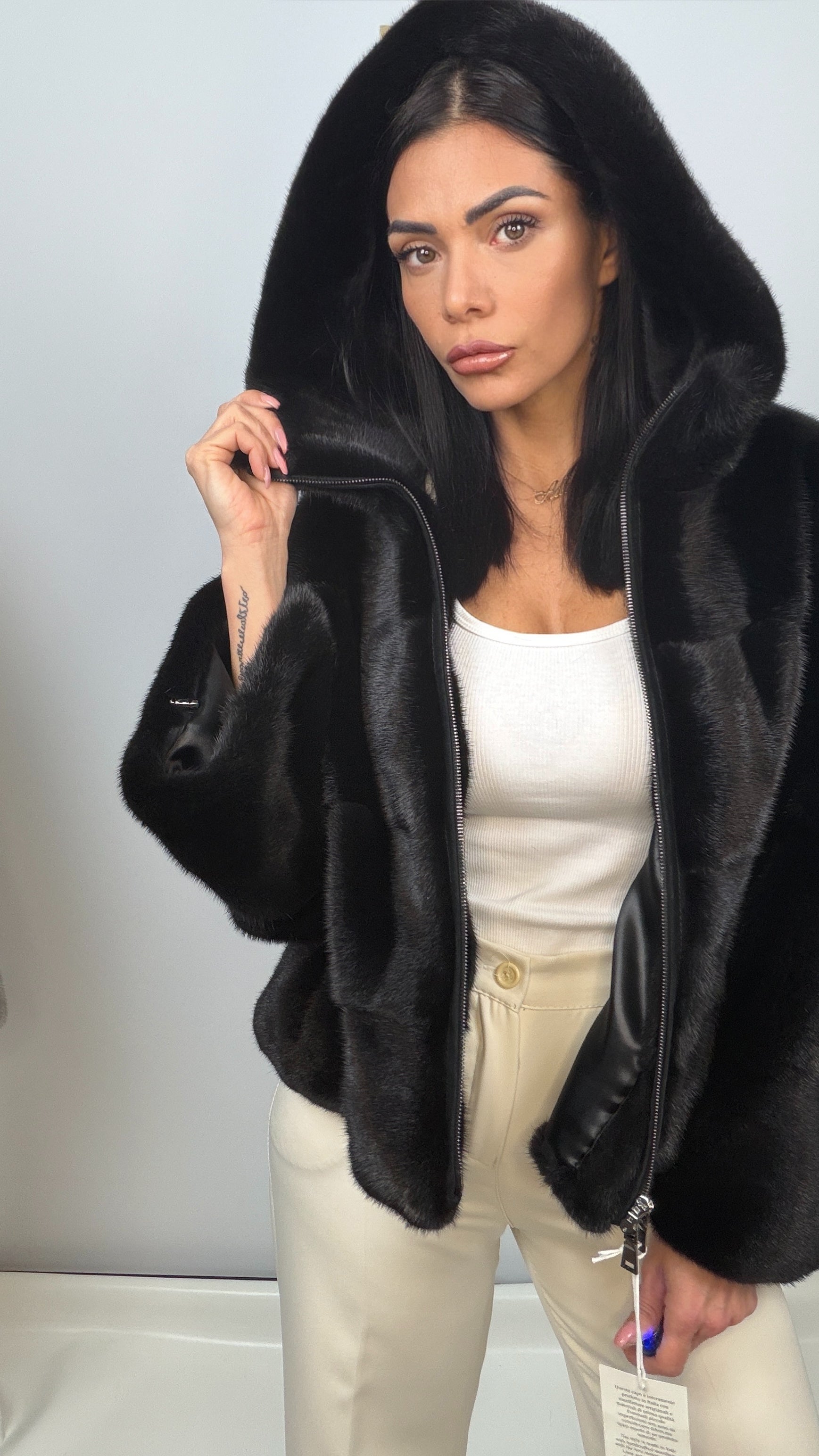 Giacca in visone blackglama mod. Over – dettaglio 5