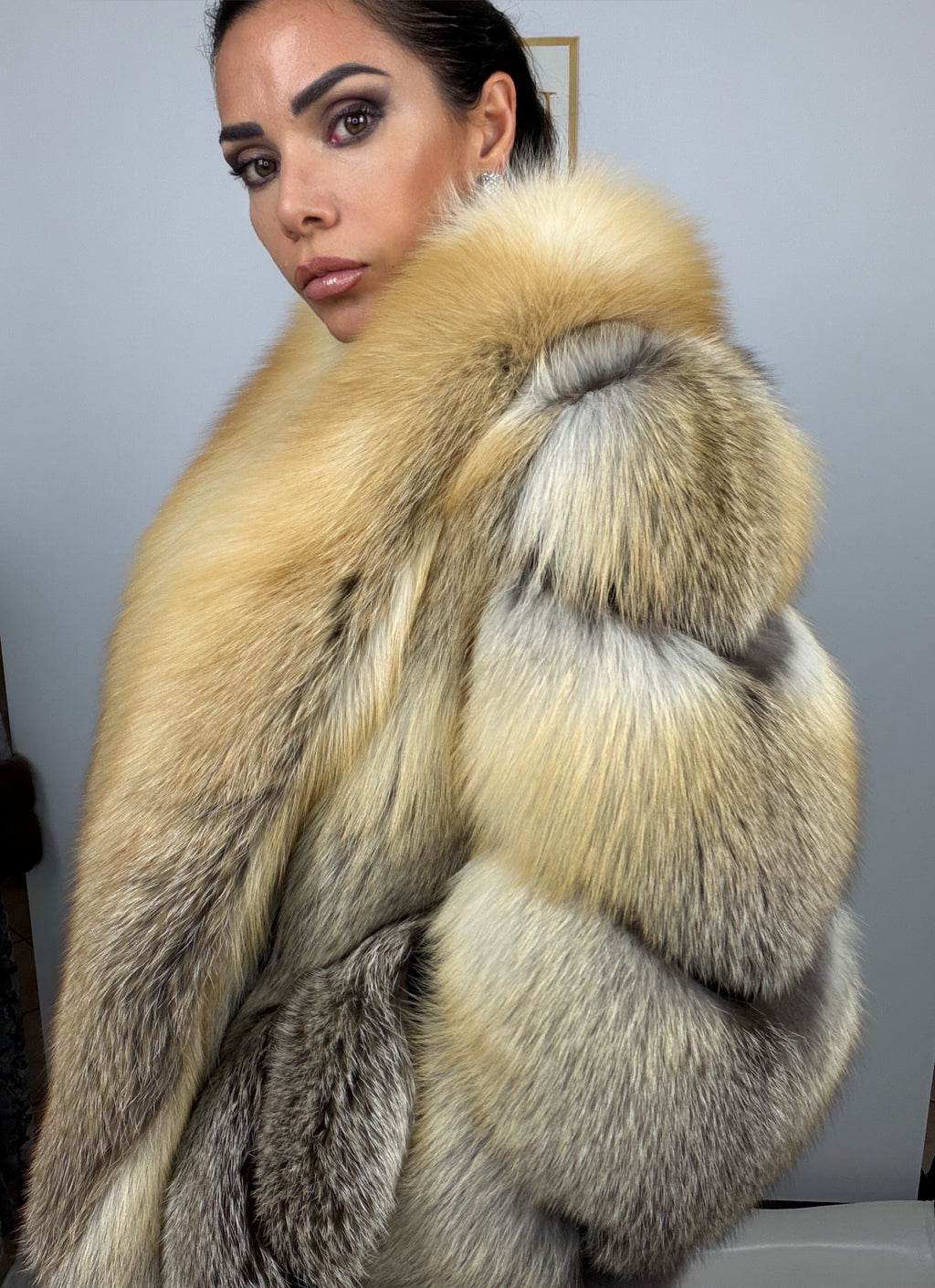 Giacca in volpe gold island