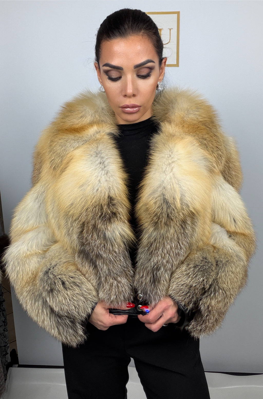 Giacca in volpe gold island