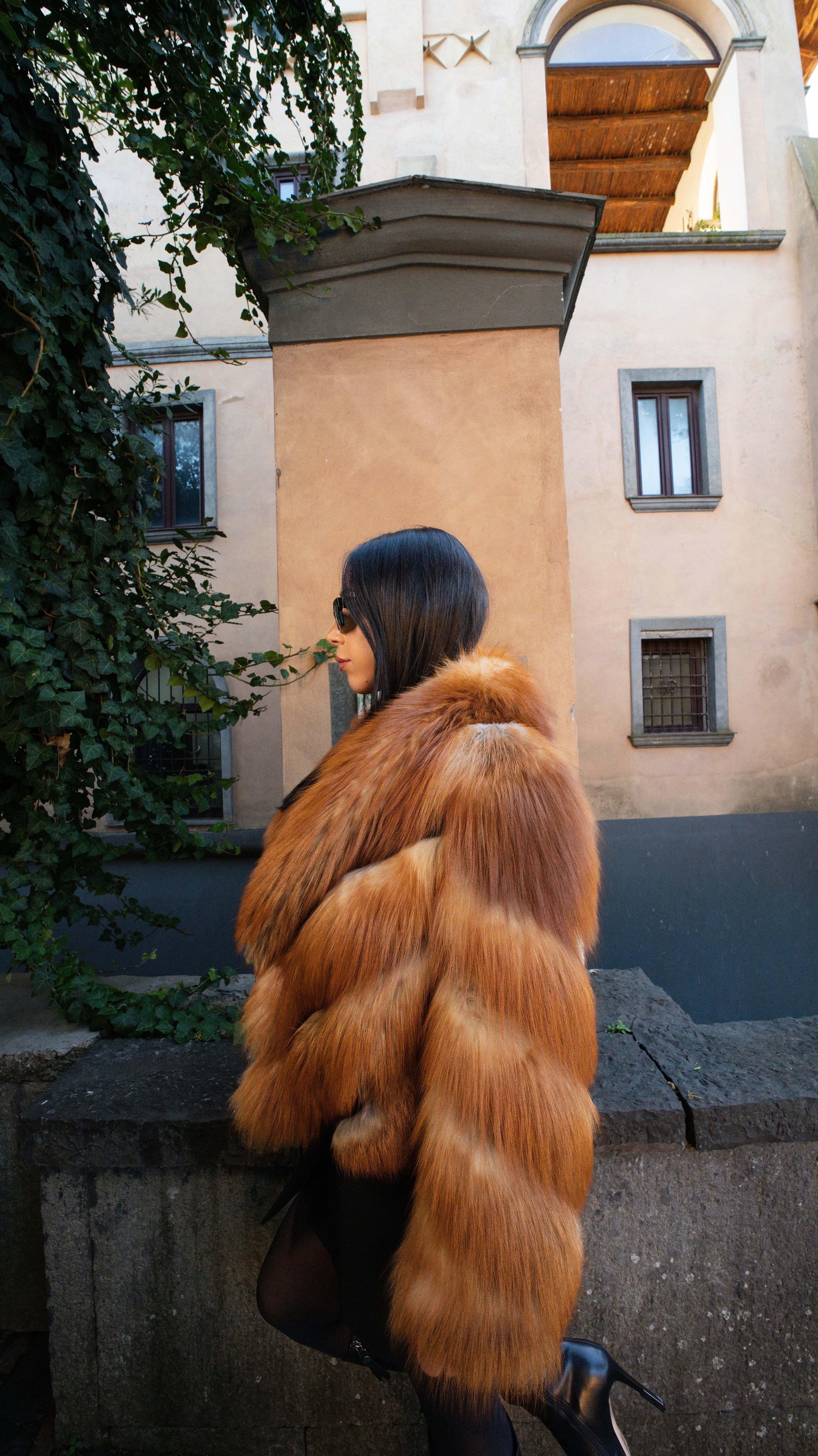 Giacca in volpe gold frew