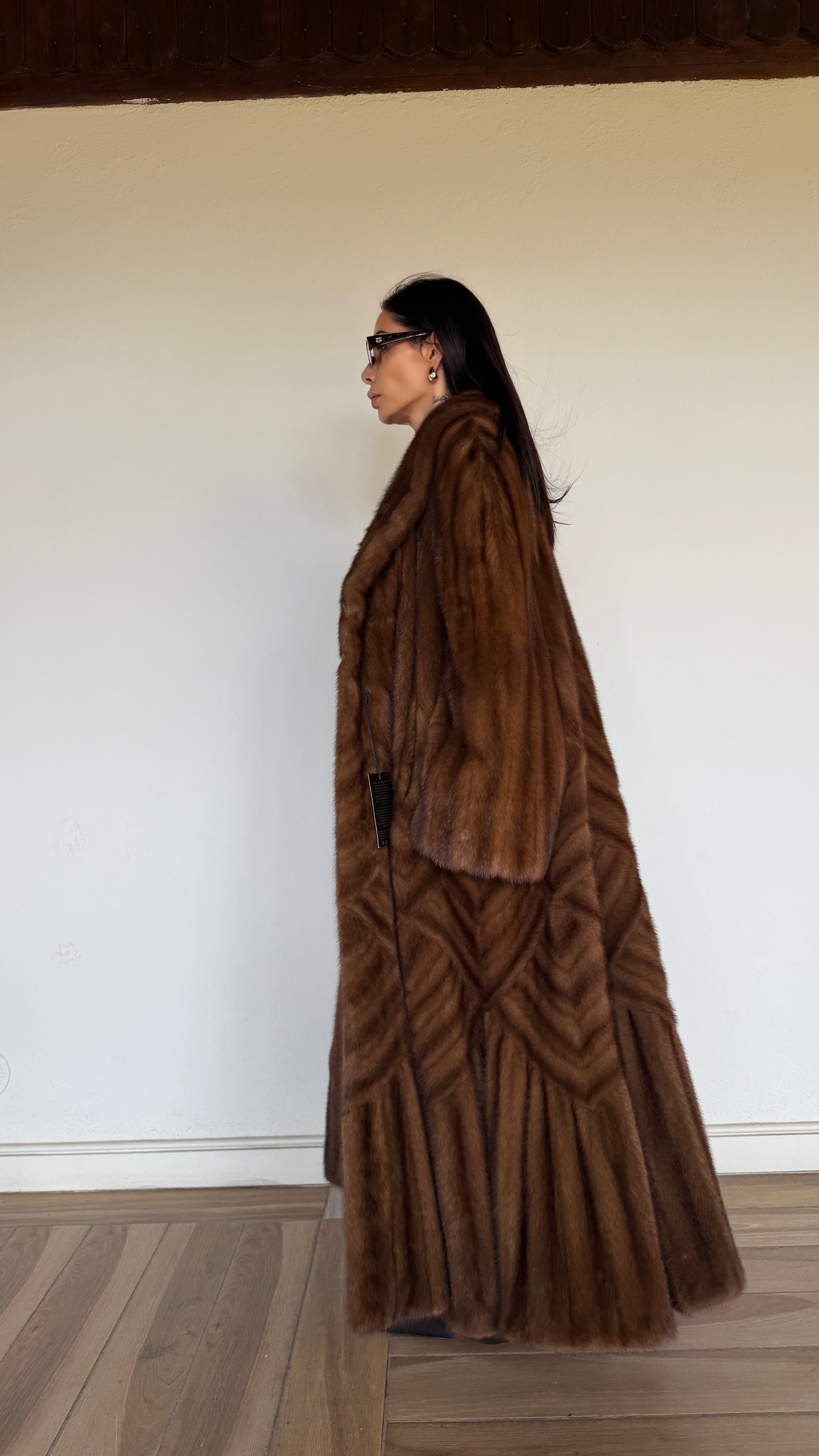 Cappotto in Visone Demibuff