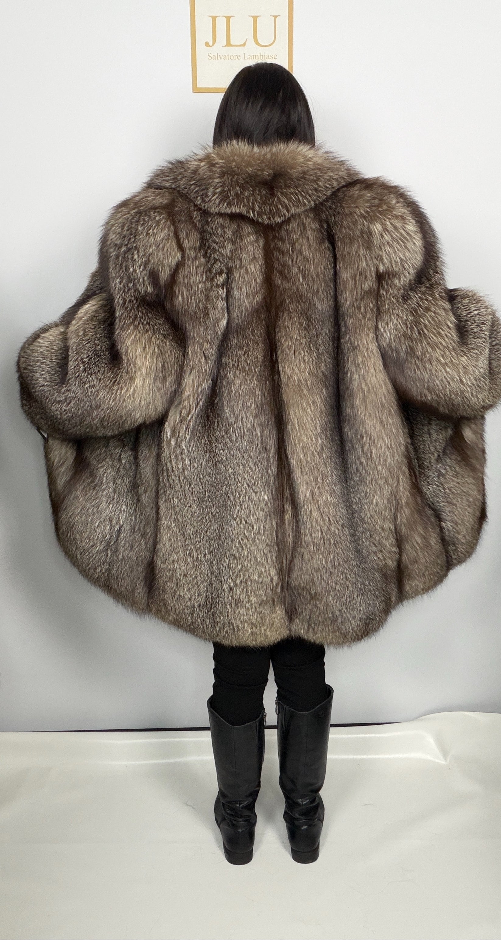 Giacca in Volpe Frost con Collo Sciallato – Tailor – dettaglio 4