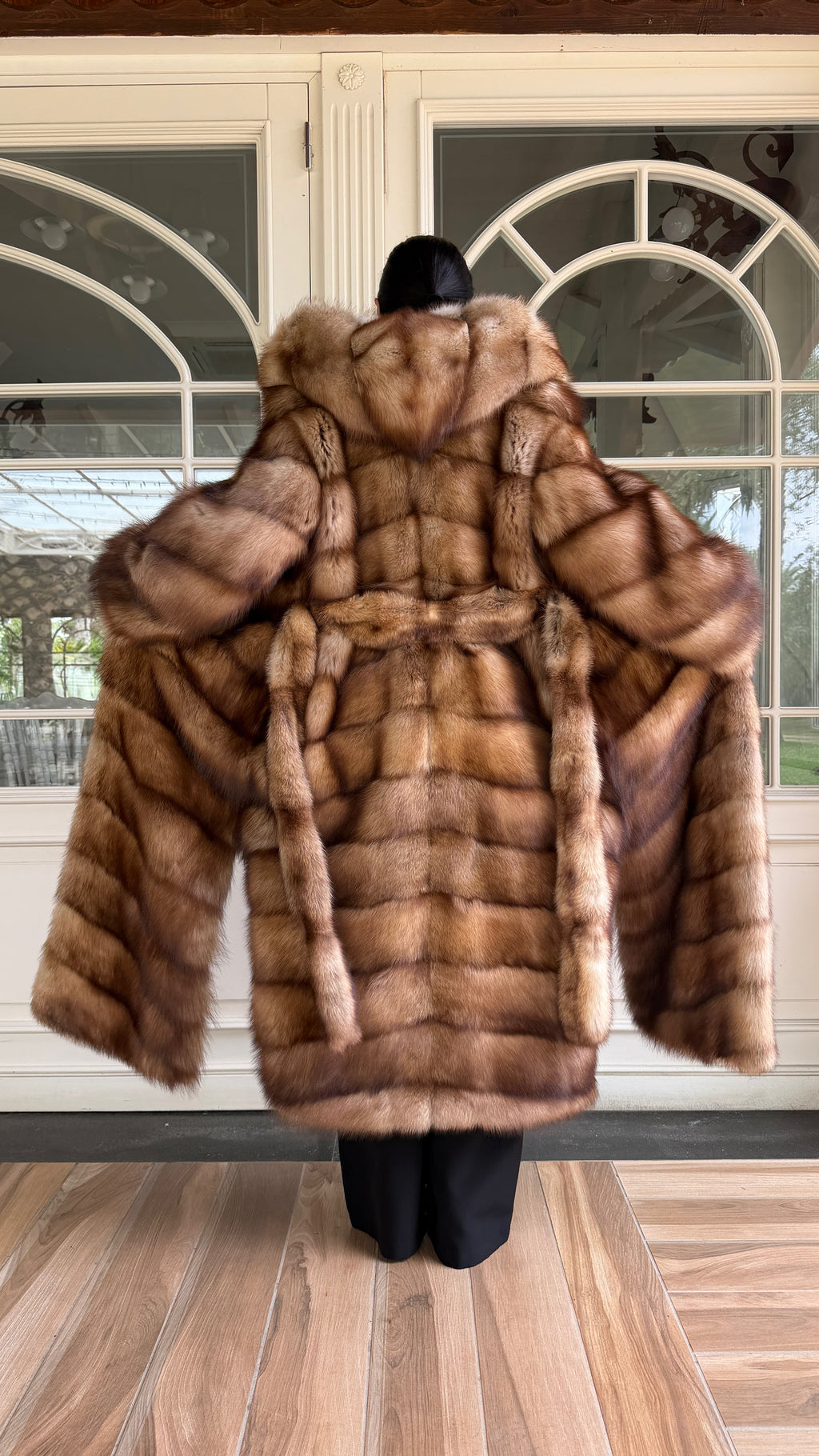 Cappotto in Zibellino decolorato