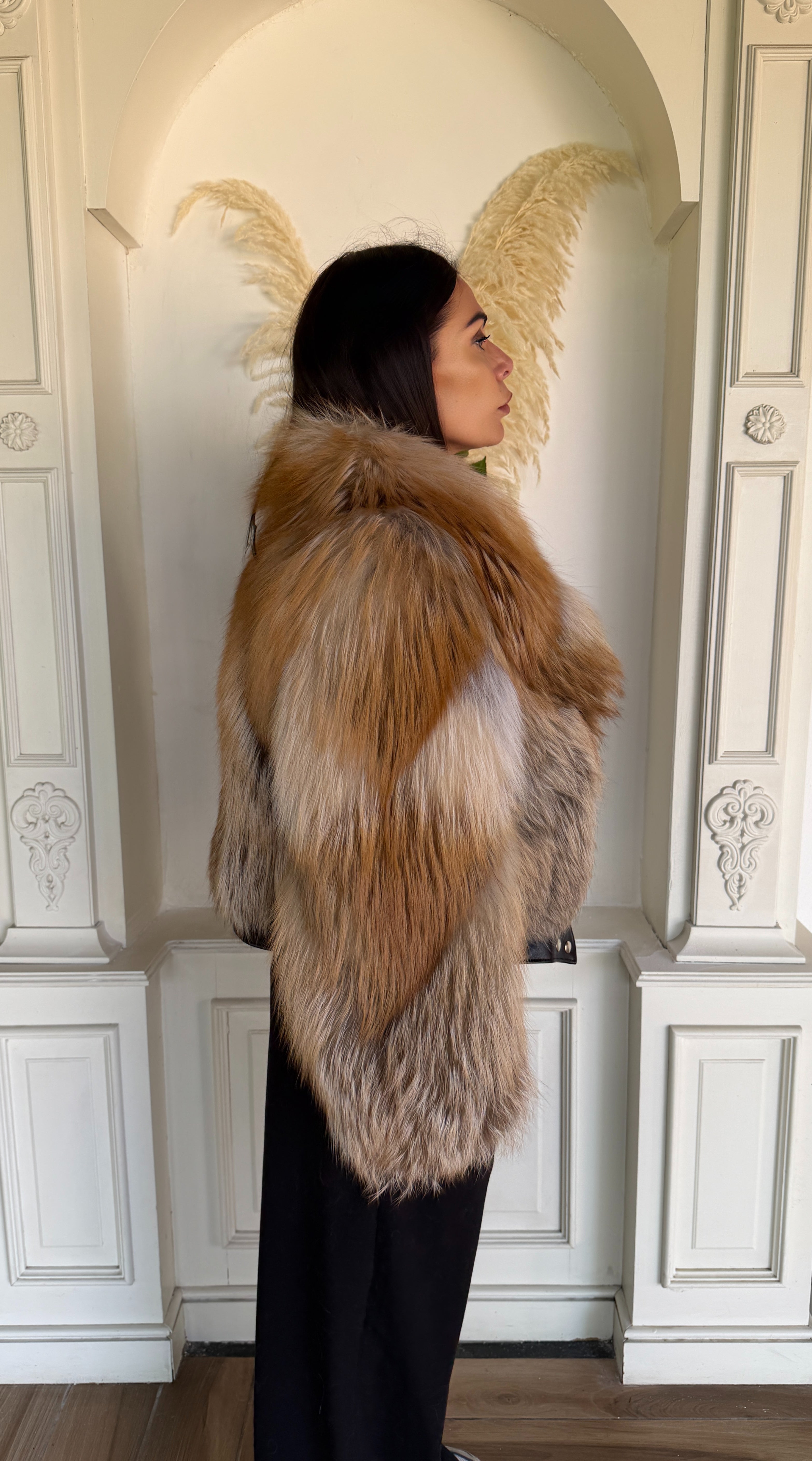 Giacca in volpe gold