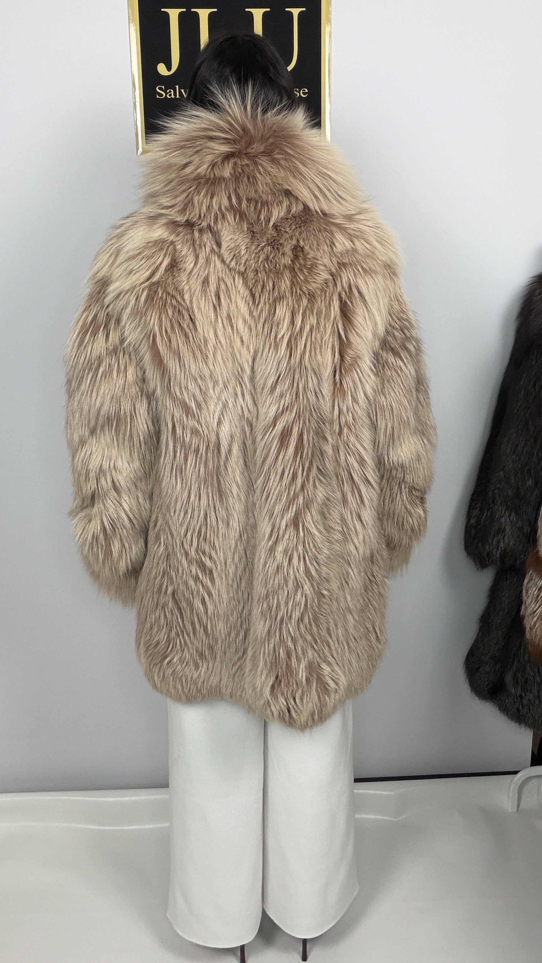 Giacca in Volpe Argentata Tortora Beige – 80 cm – dettaglio 6