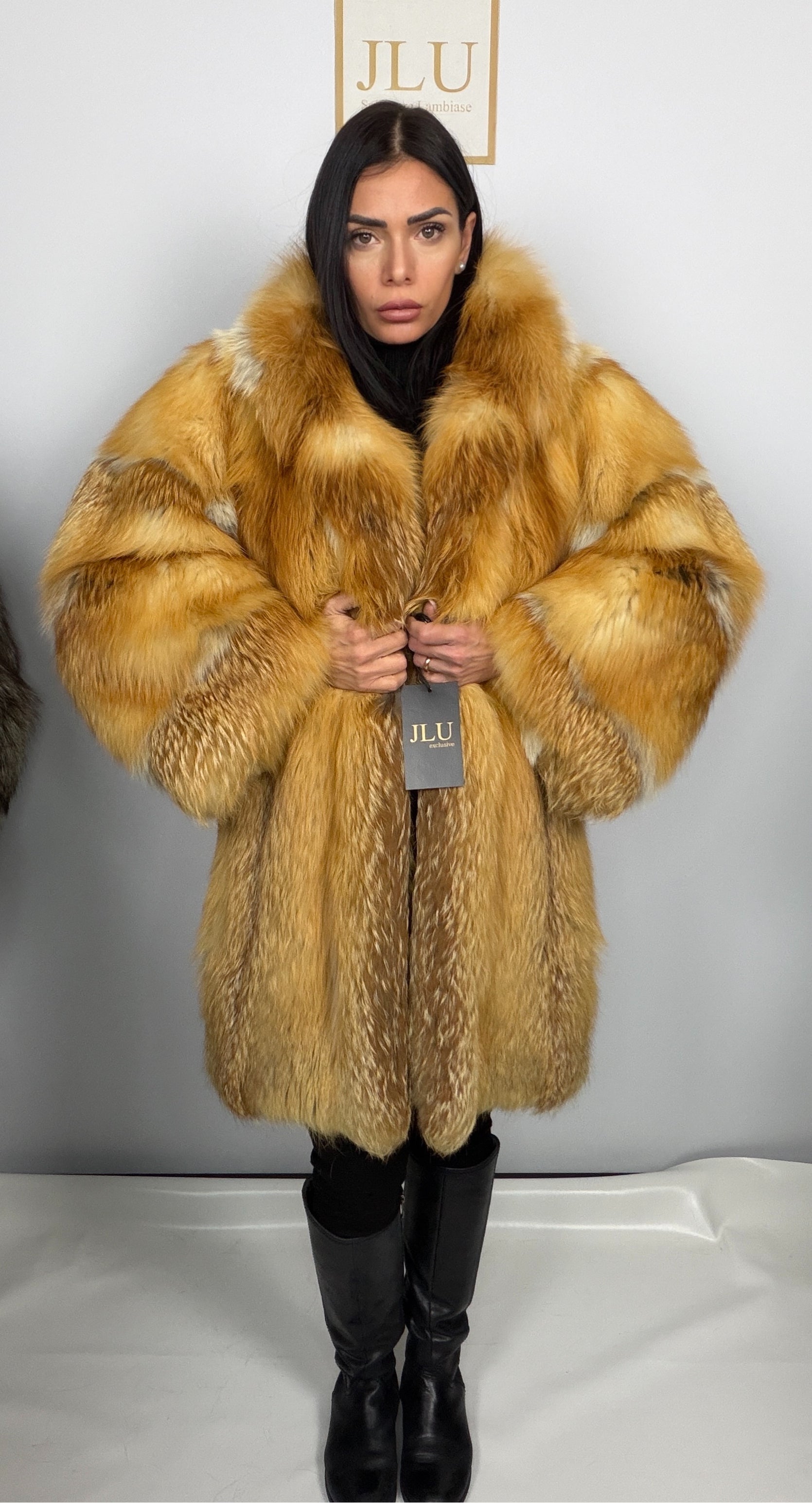 Giacca in Volpe Gold Dorata – Iris – dettaglio 2