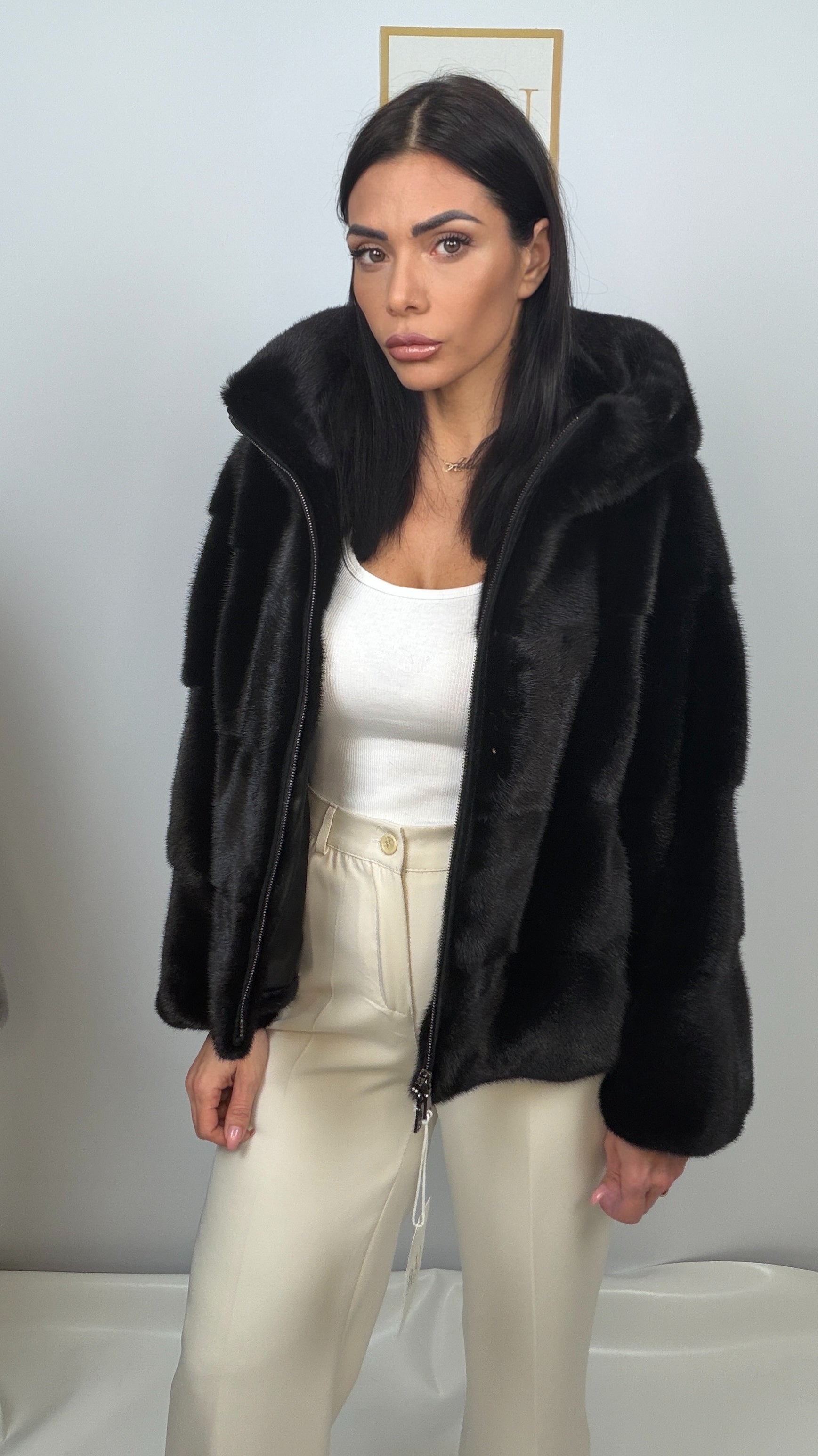 Giacca in visone blackglama mod. Over – dettaglio 3