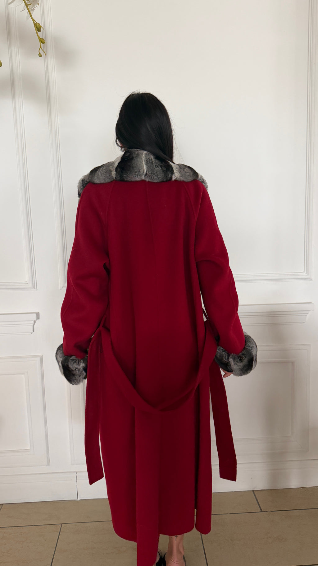 Cappotto cashmere e cincilla’