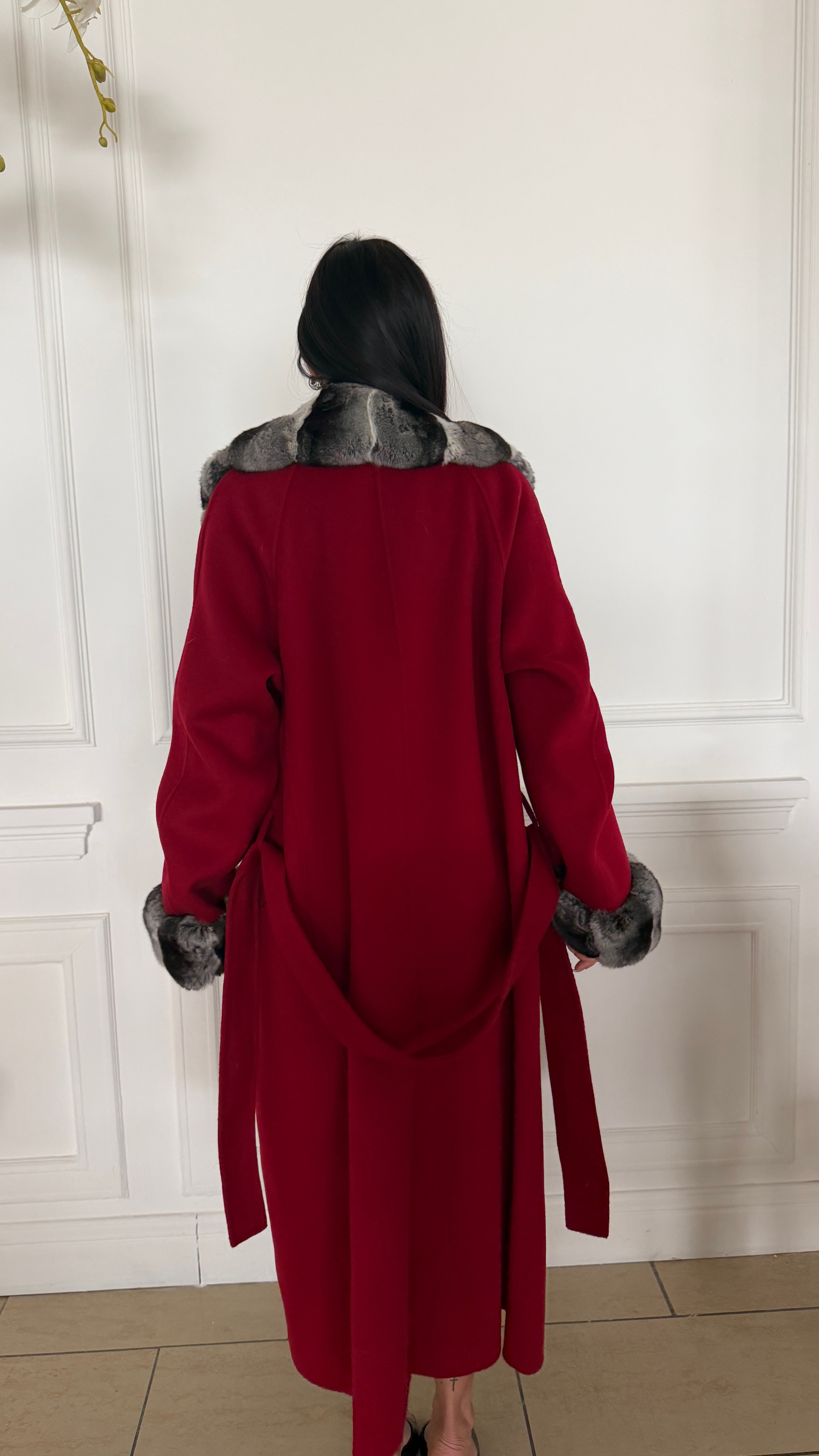 Cappotto cashmere e cincilla’