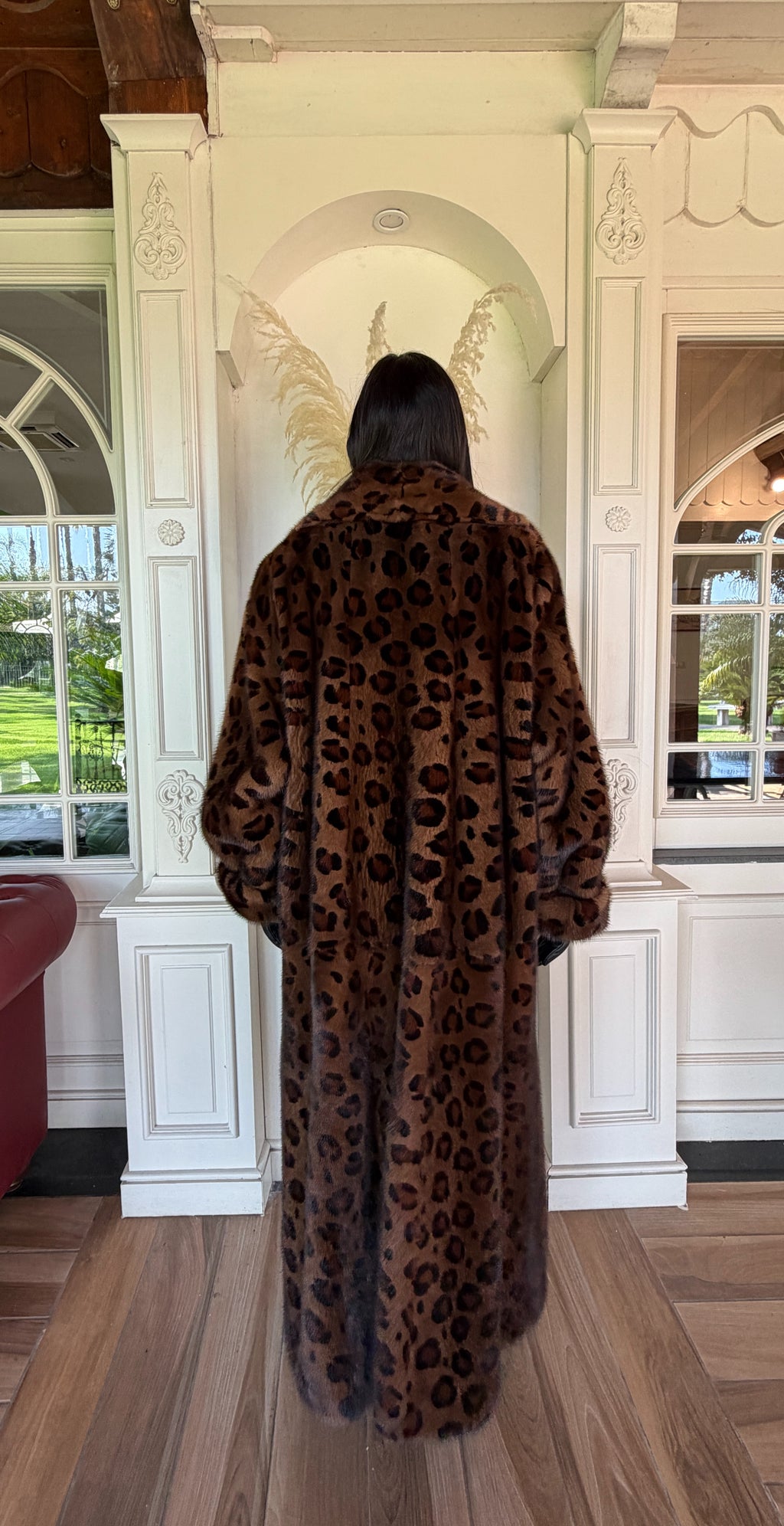 Cappotto in visone giaguaro reversibile – dettaglio 3