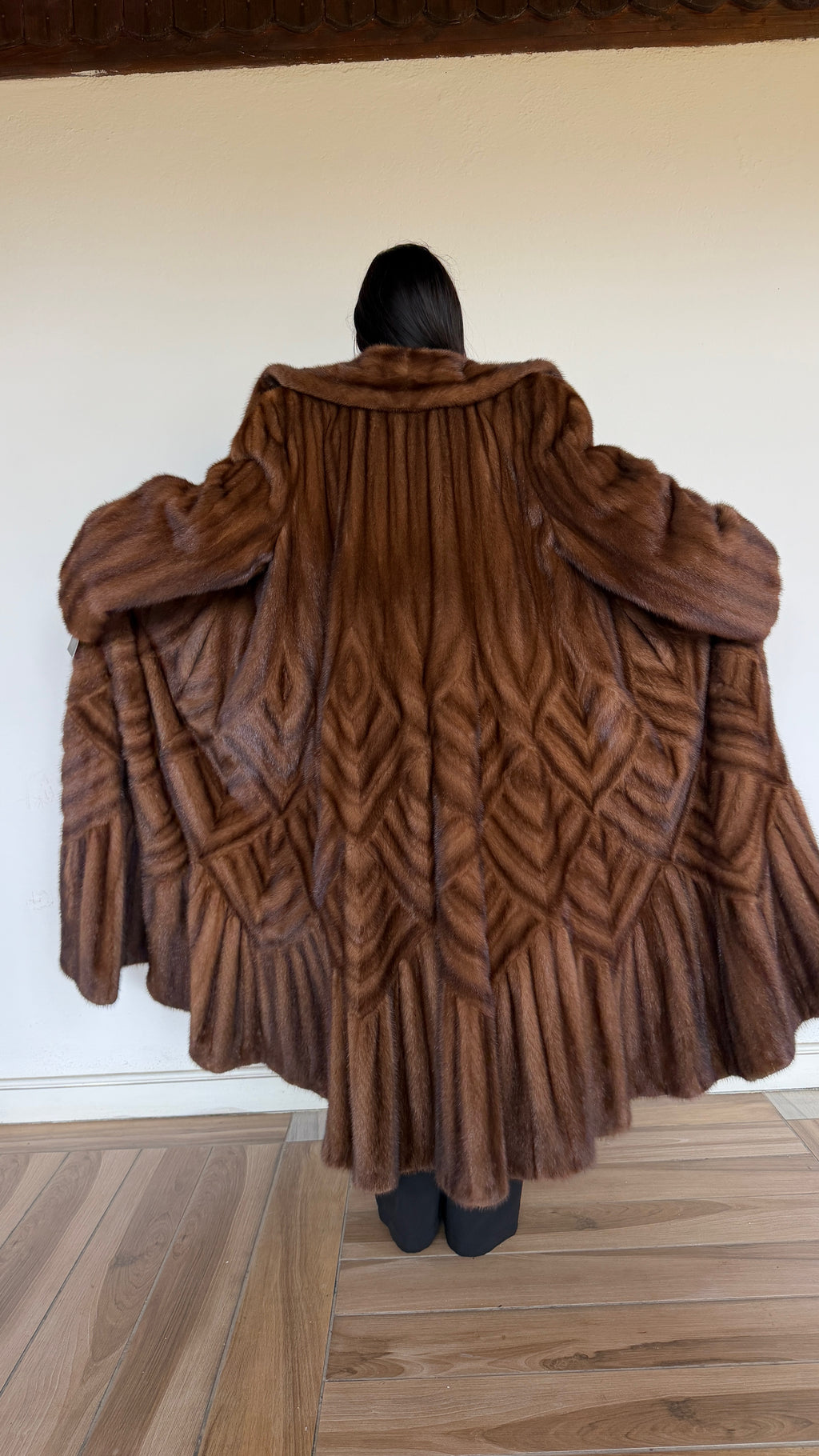 Cappotto in Visone Demibuff