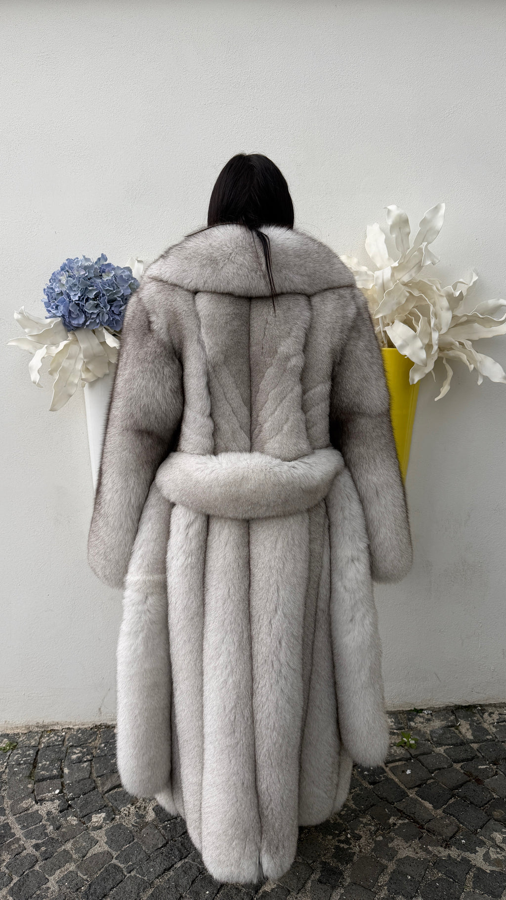 Cappotto in Volpe di Groenlandia Pelle Intera con Collo e Bavero – dettaglio 6