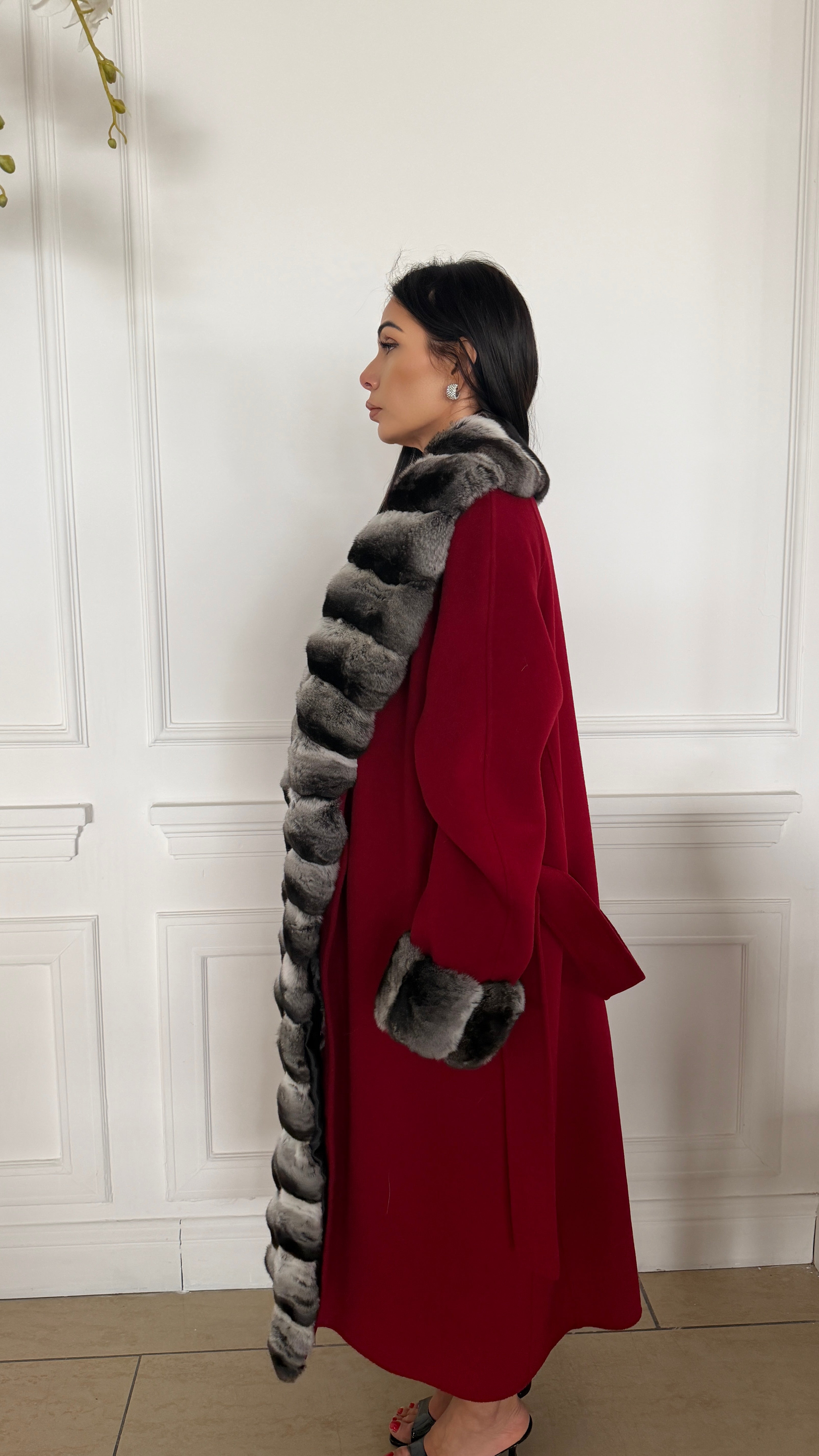 Cappotto cashmere e cincilla’