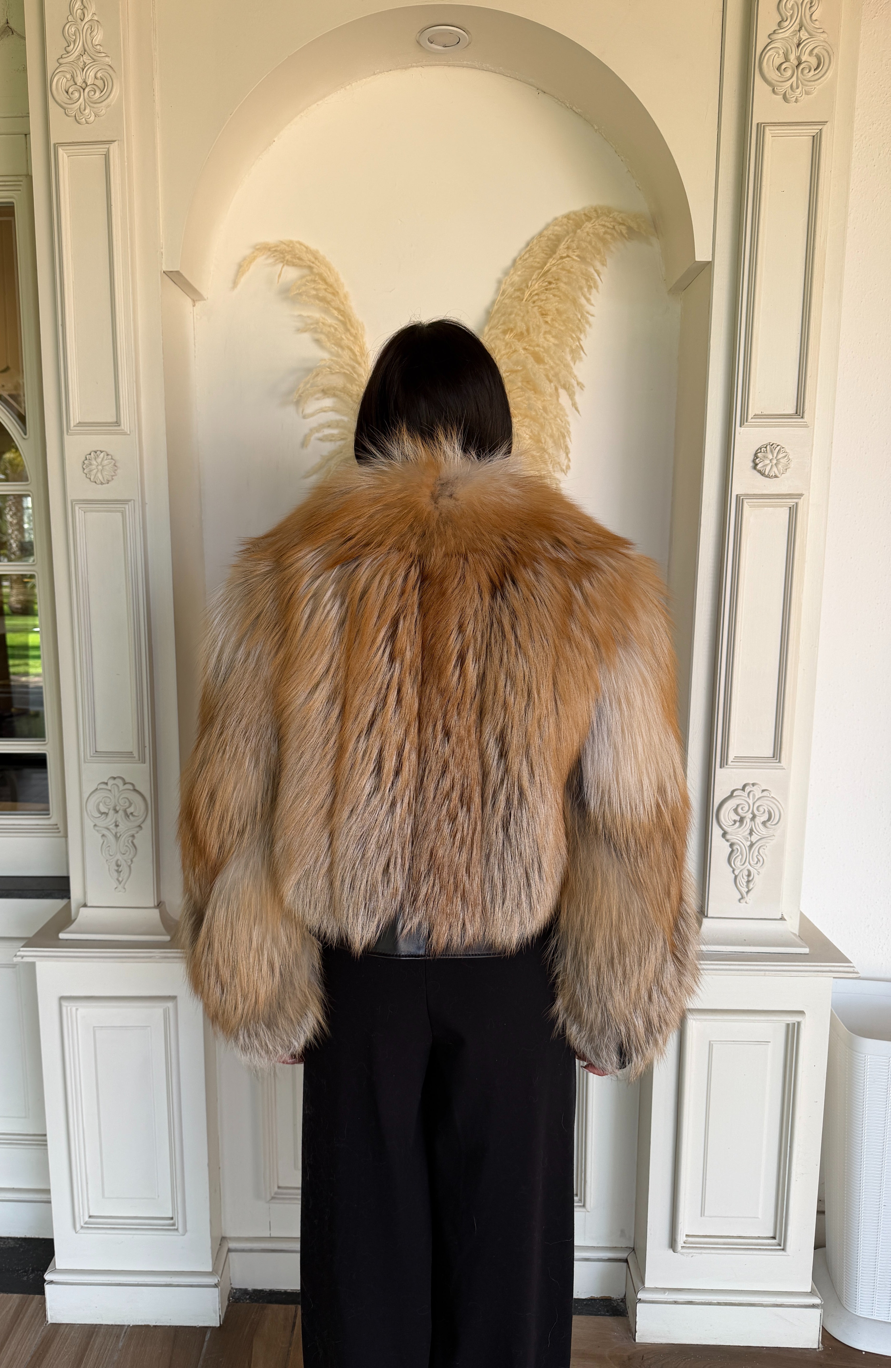 Giacca in volpe gold