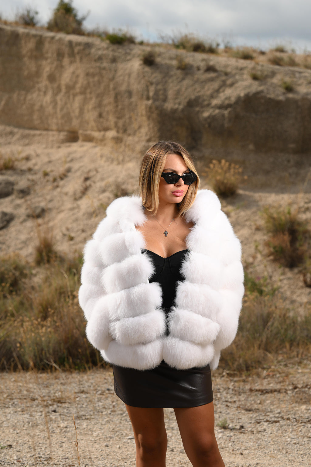 Giacca in volpe shadow