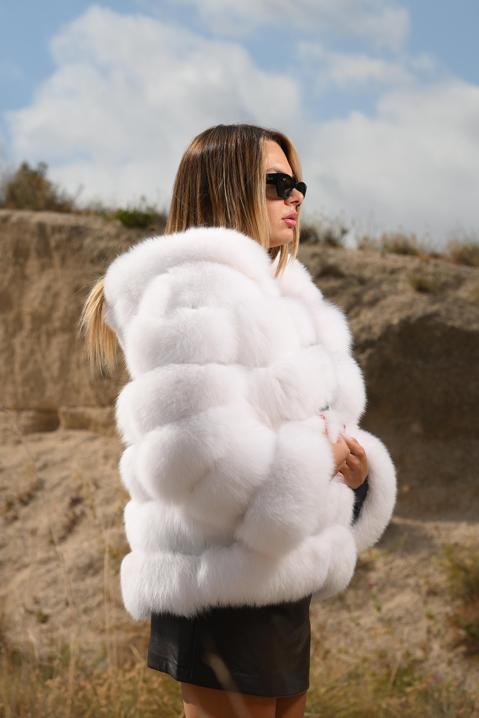 Giacca in volpe shadow