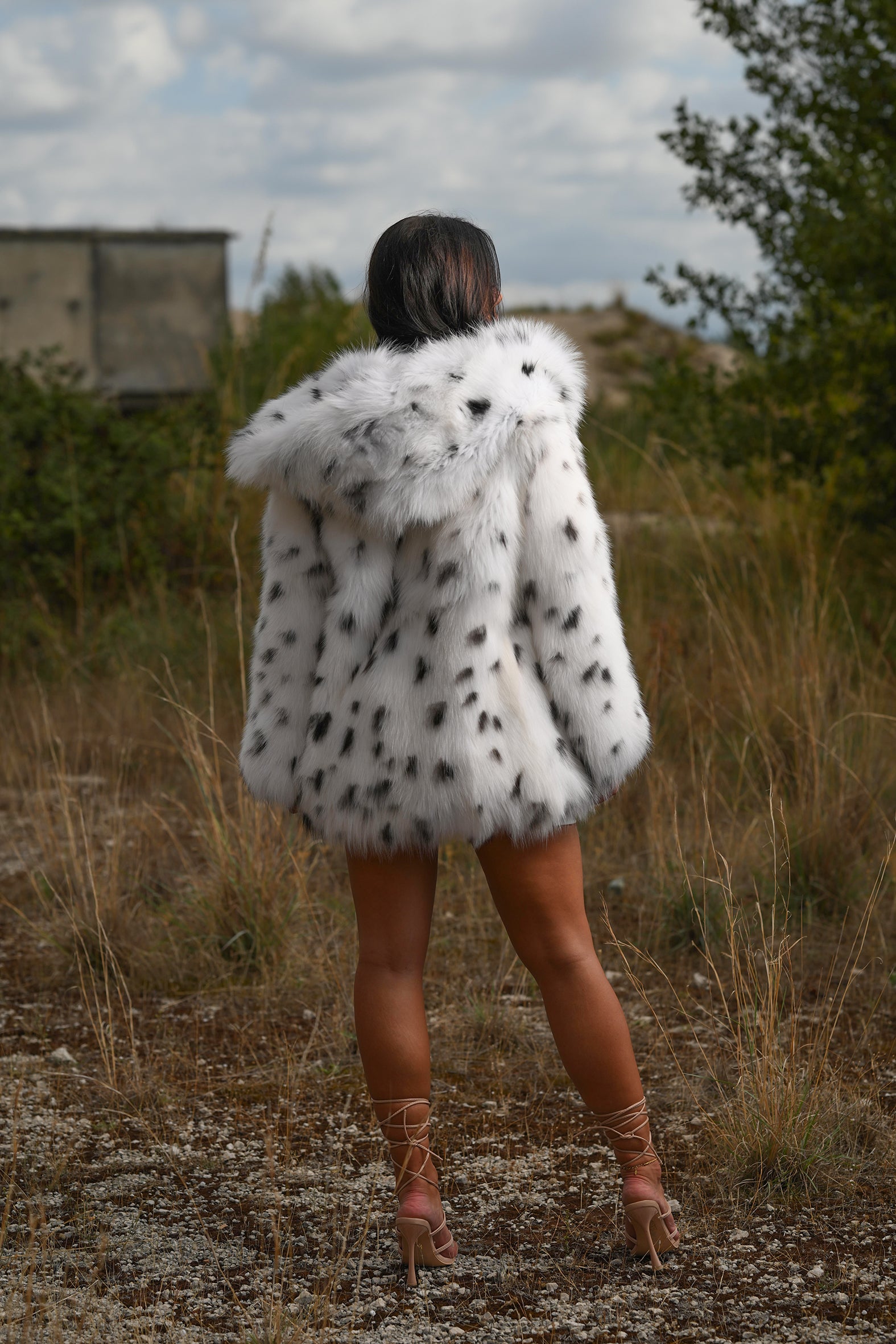 Giacca in volpe shadow linciata