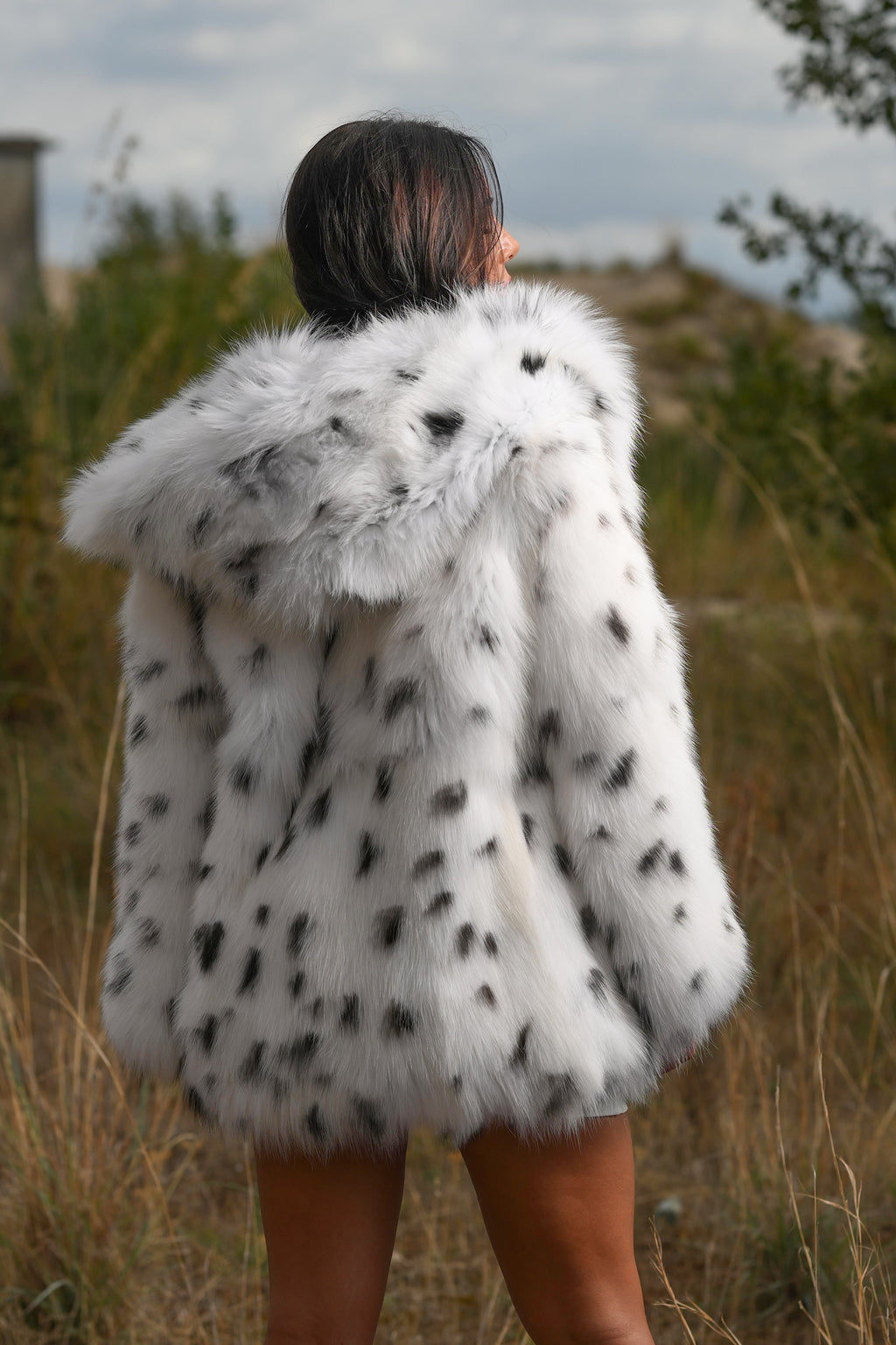 Giacca in volpe shadow linciata