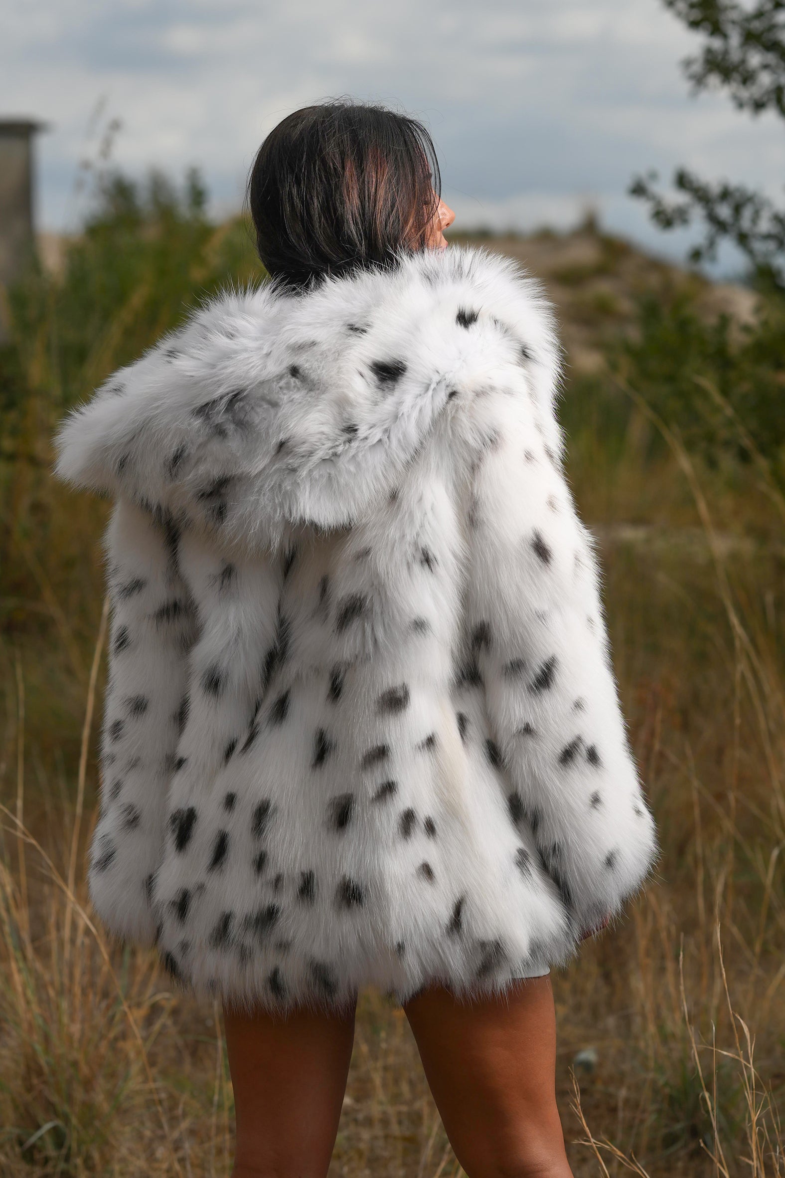 Giacca in volpe shadow linciata