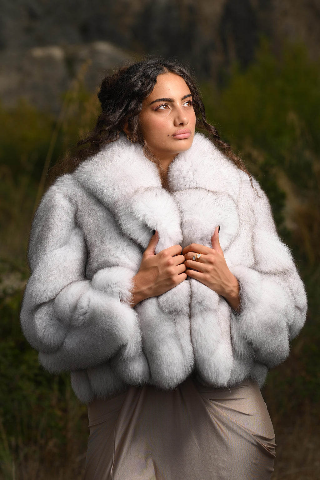 Giacca in volpe della groenlandia