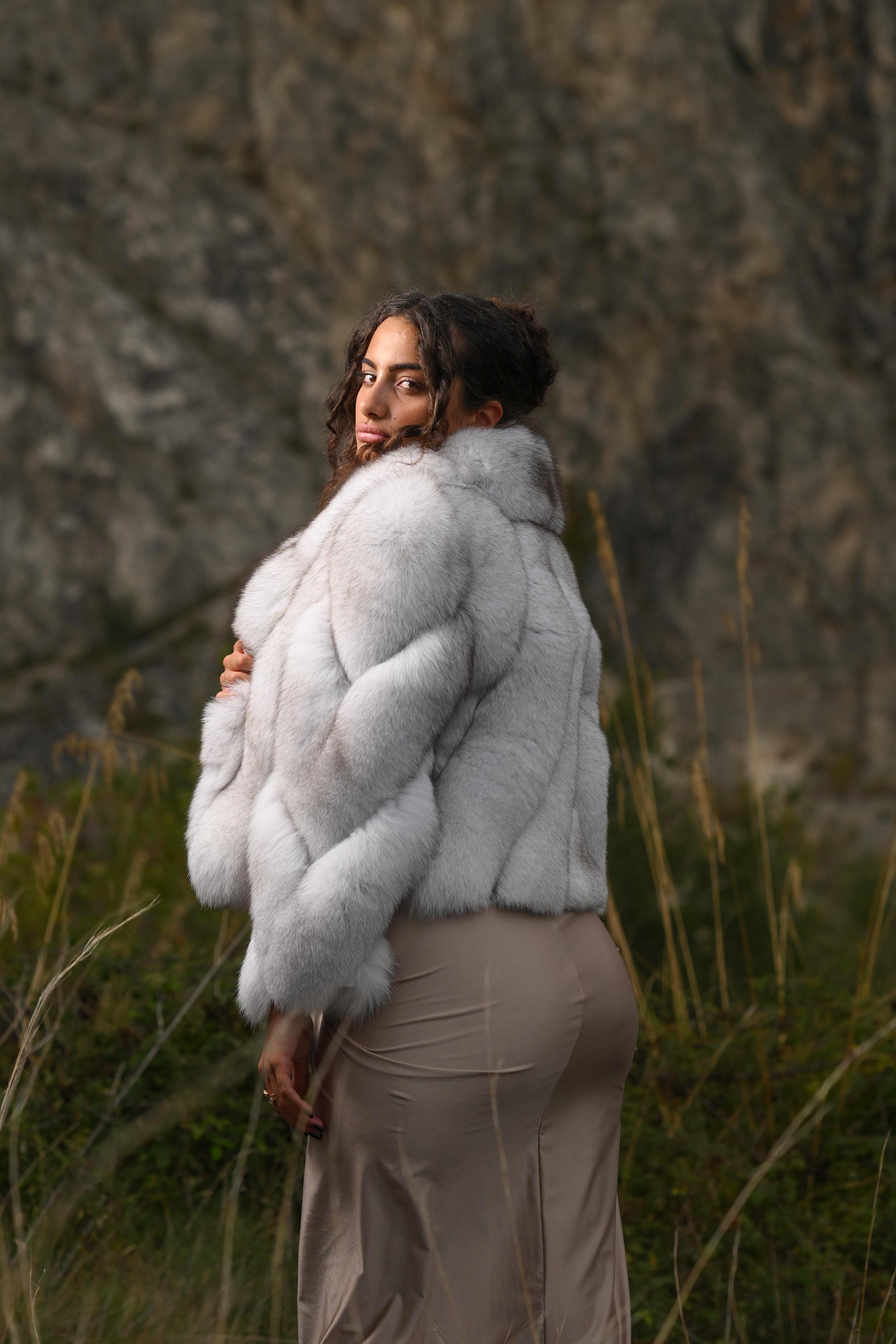 Giacca in volpe della groenlandia