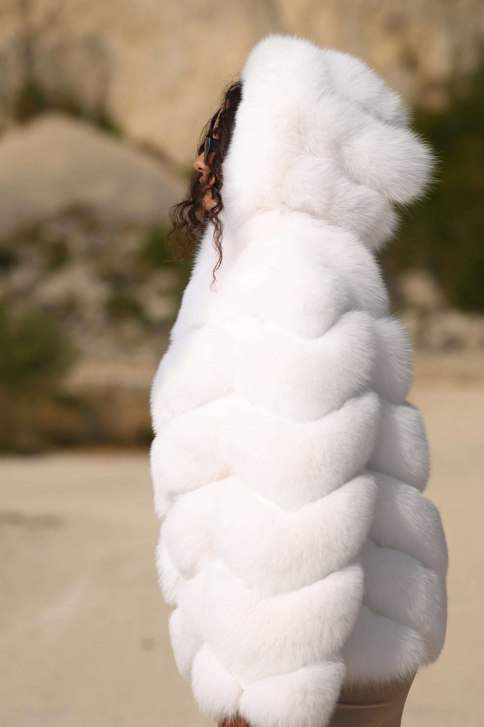 Giacca in volpe shadow