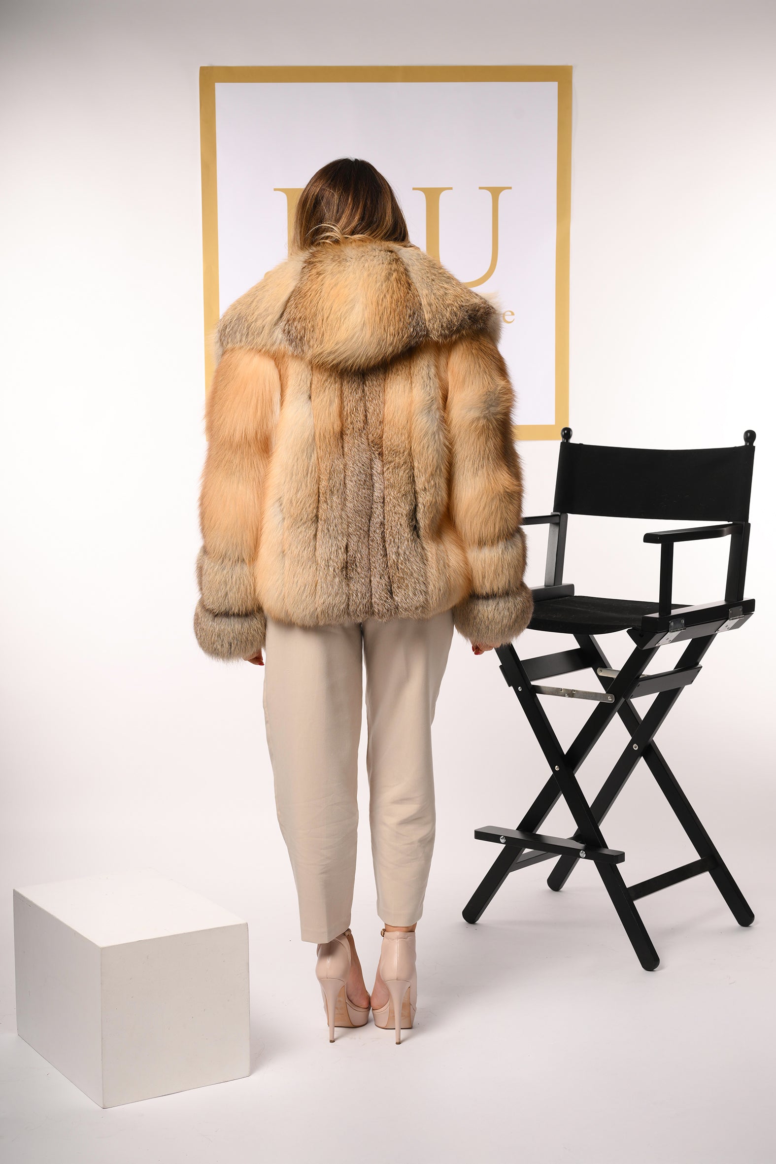 Giacca in volpe golden island