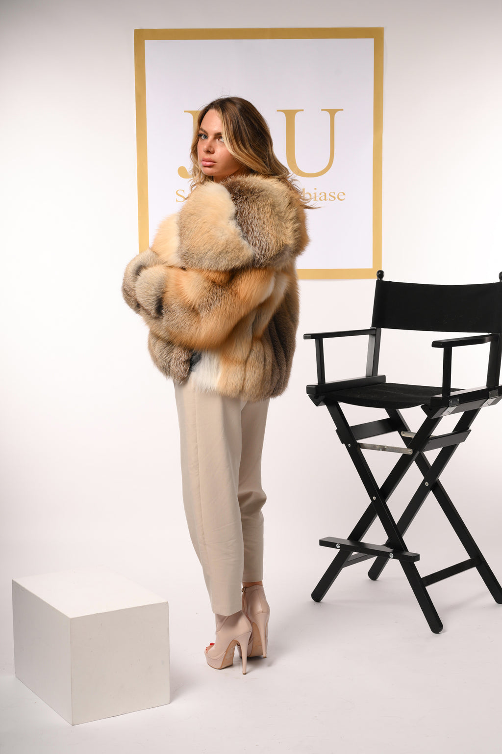 Giacca in volpe golden island