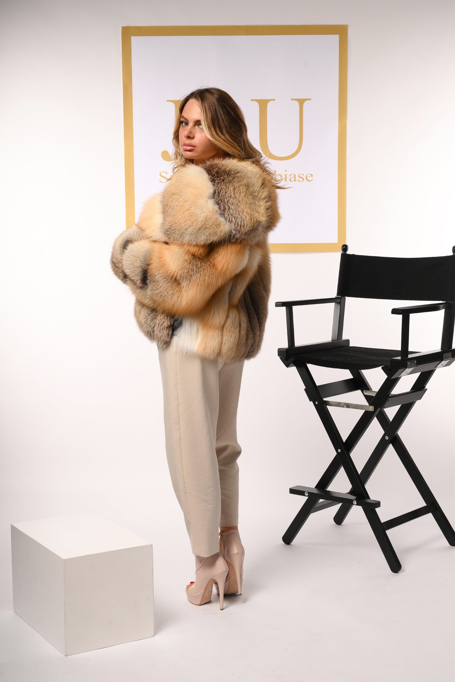 Giacca in volpe golden island