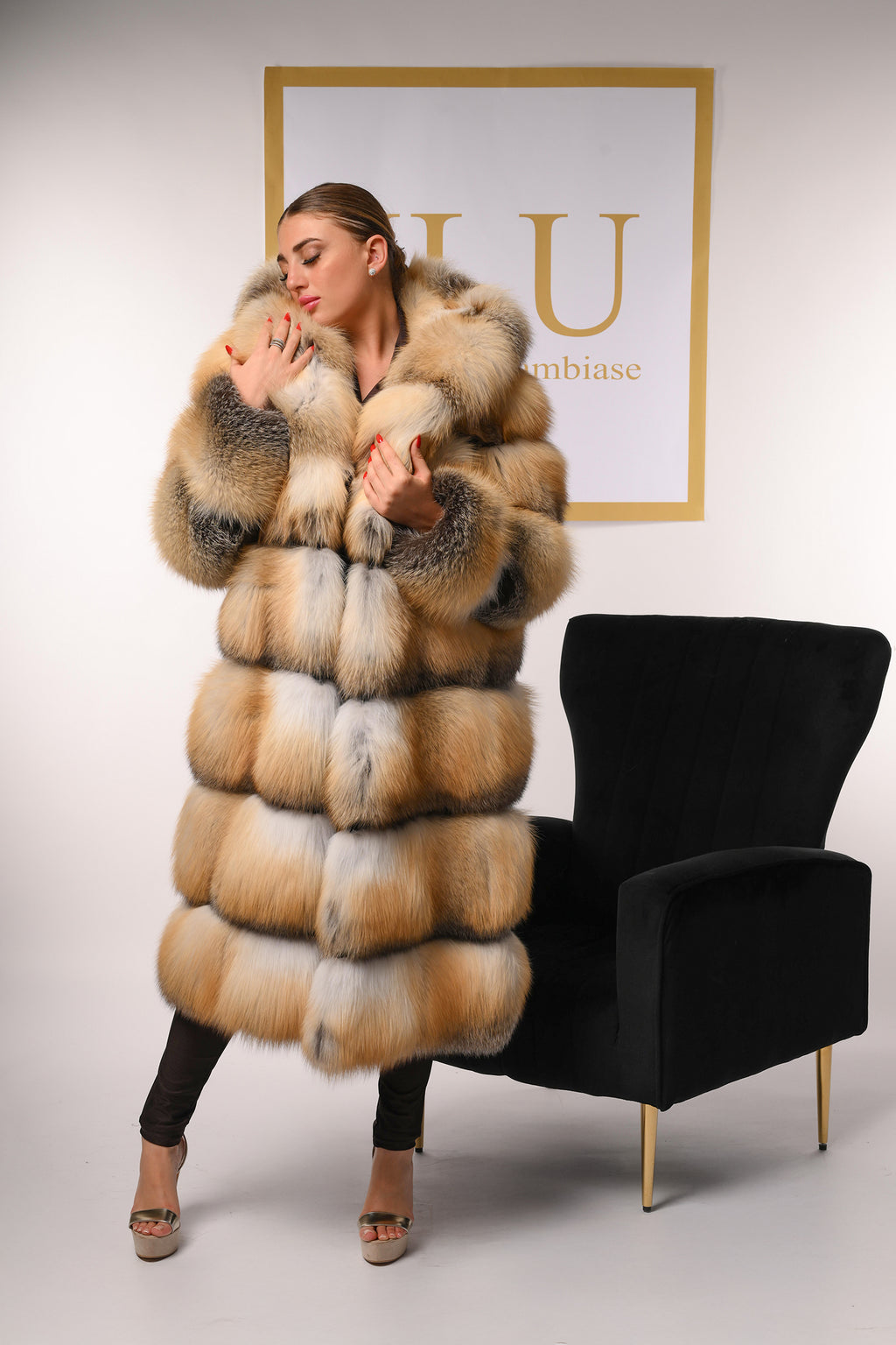 Cappotto in volpe golden island