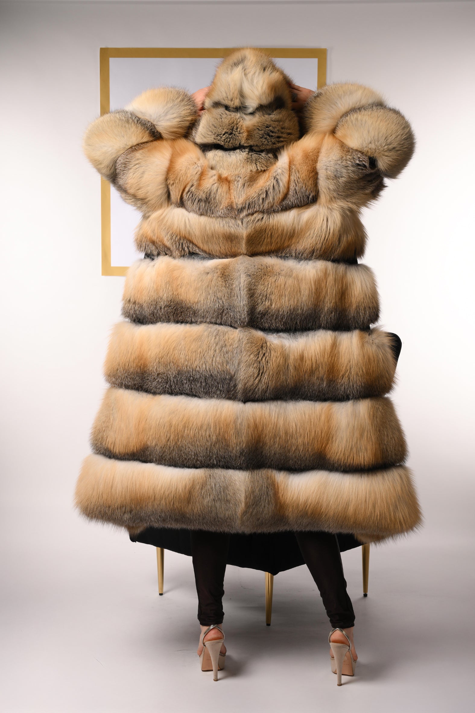 Cappotto in volpe golden island