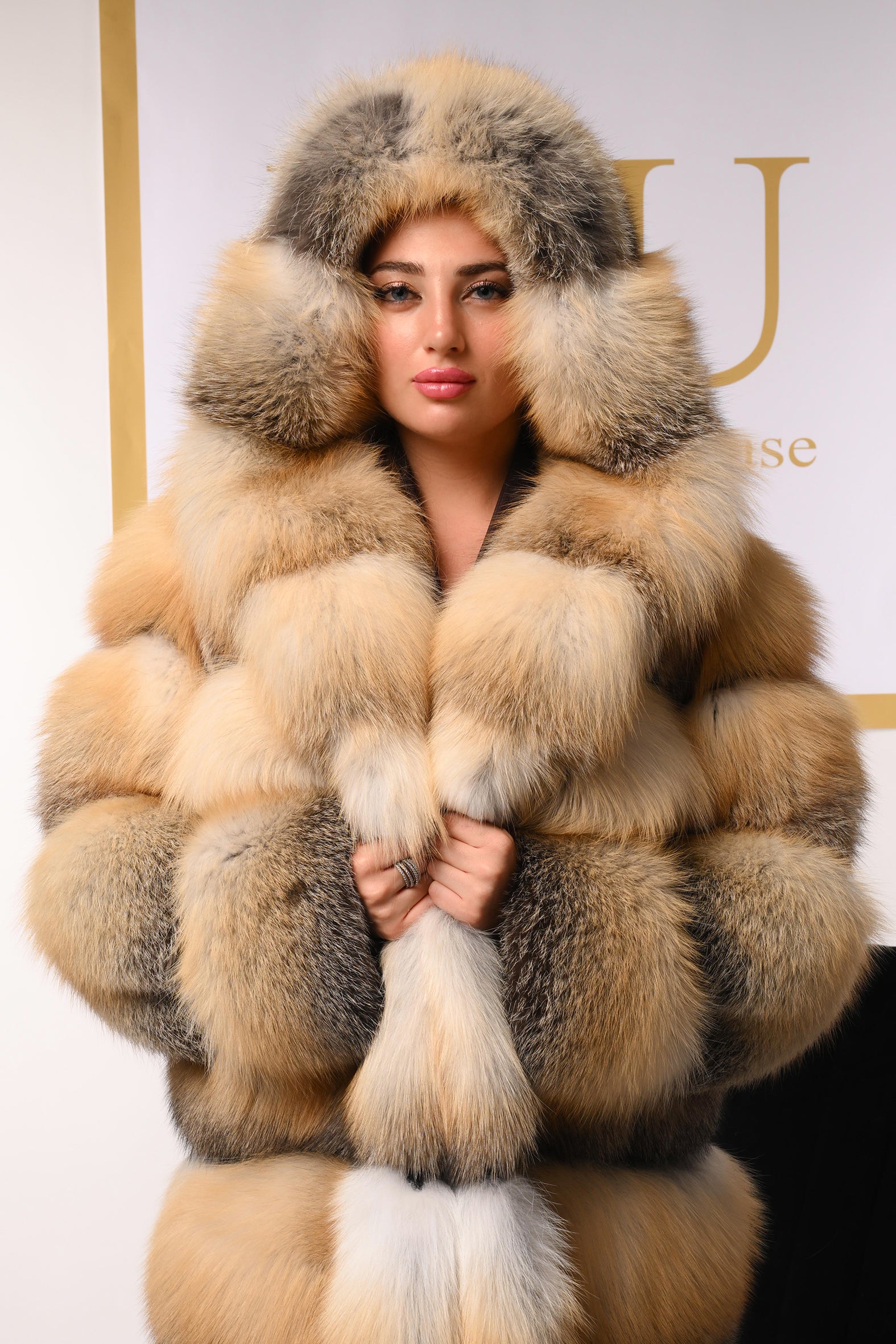 Cappotto in volpe golden island