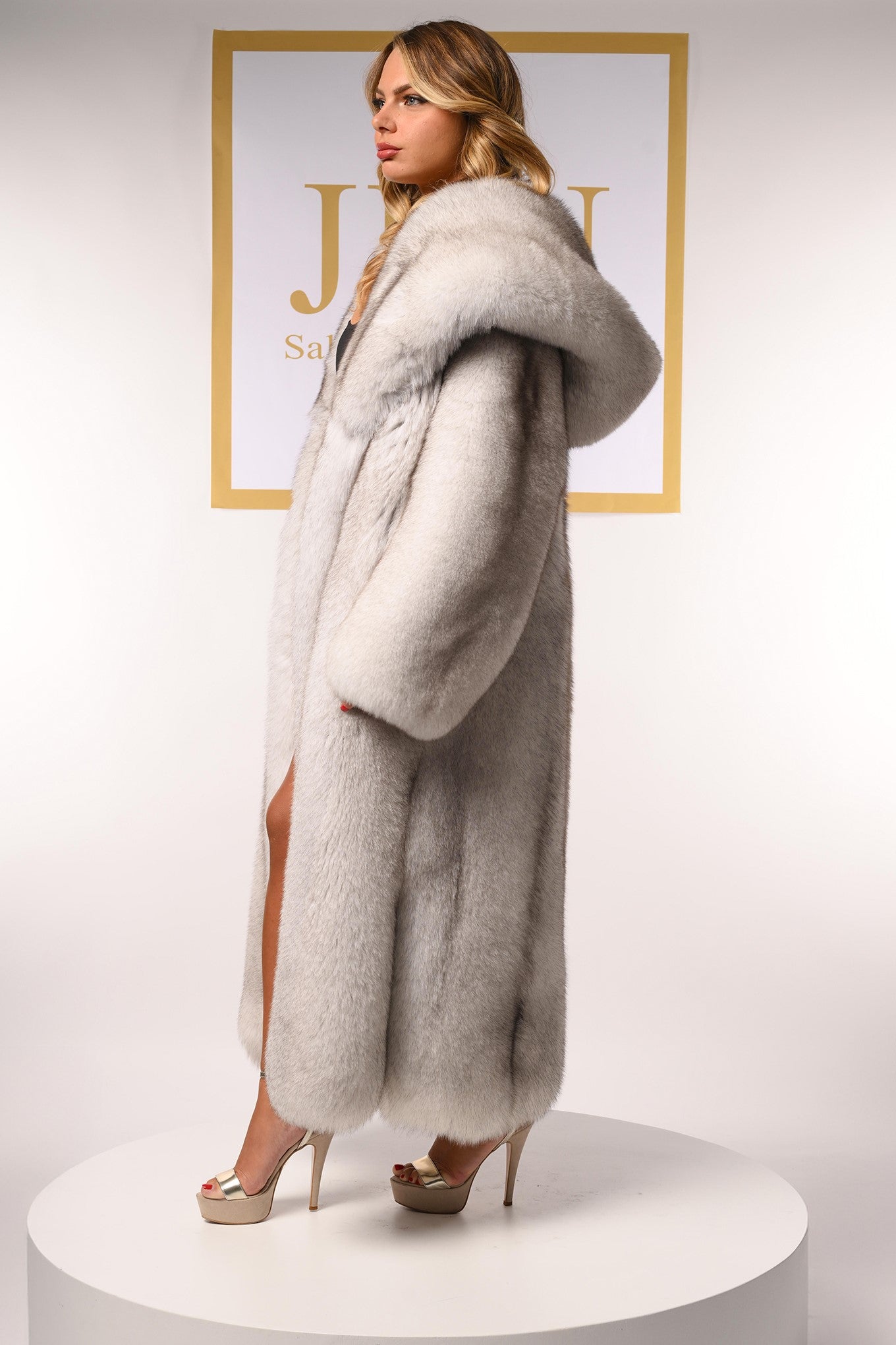 Cappotto in volpe della groenlandia