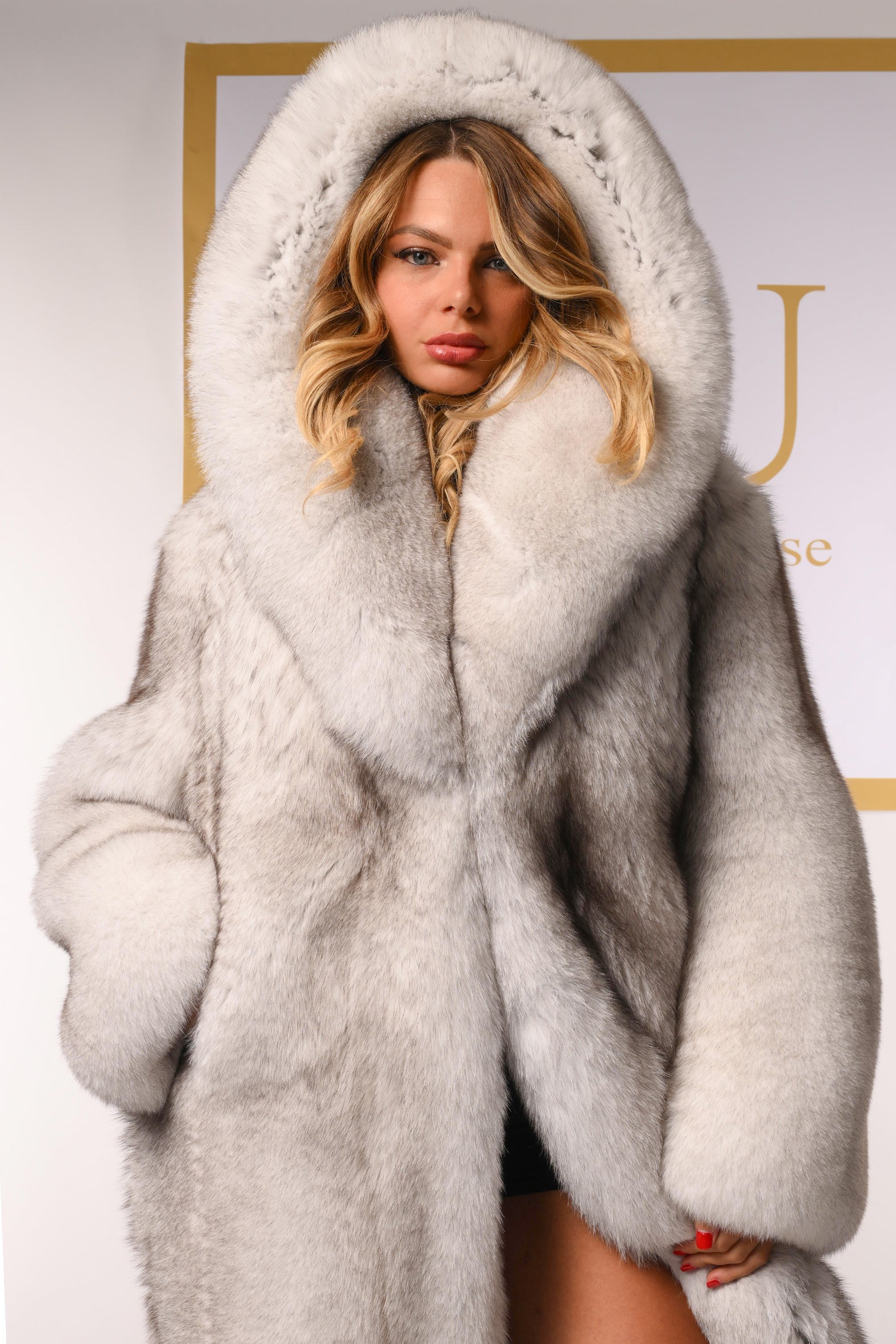 Cappotto in volpe della groenlandia