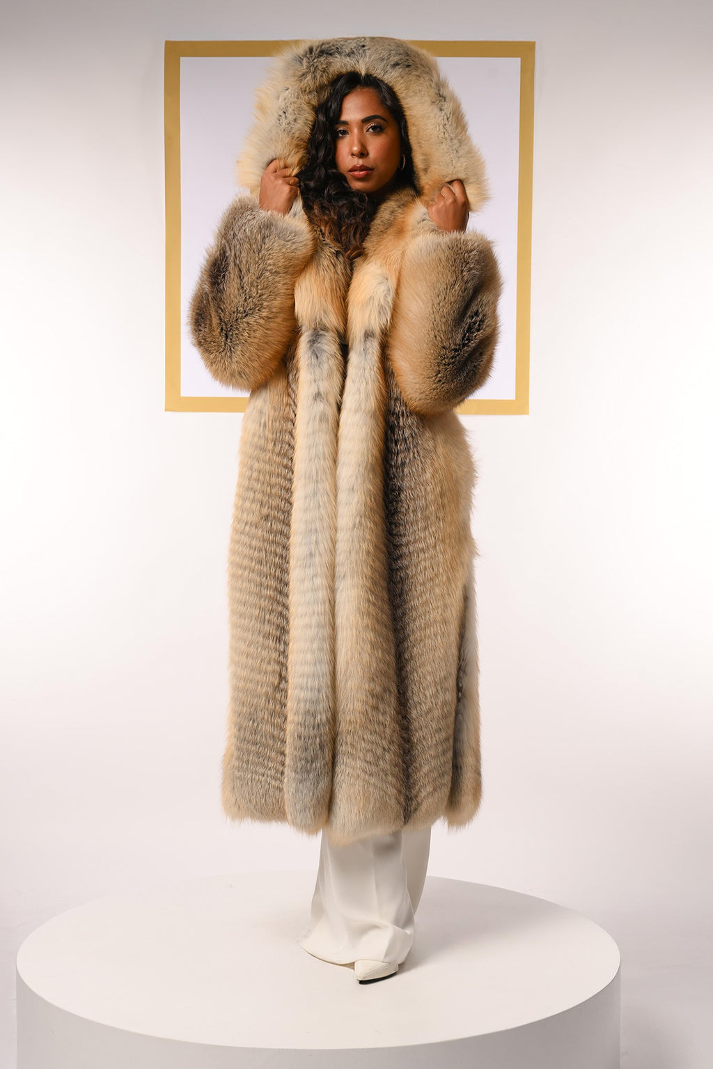 Cappotto in volpe golden island