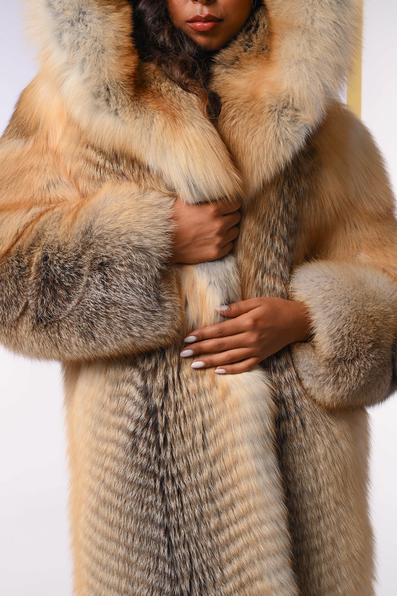 Cappotto in volpe golden island