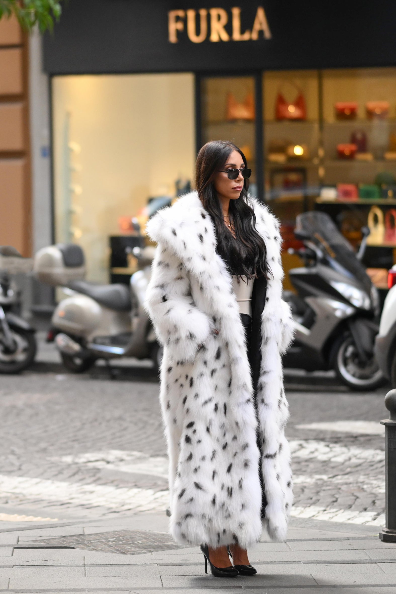 Cappotto in volpe shadow linciata