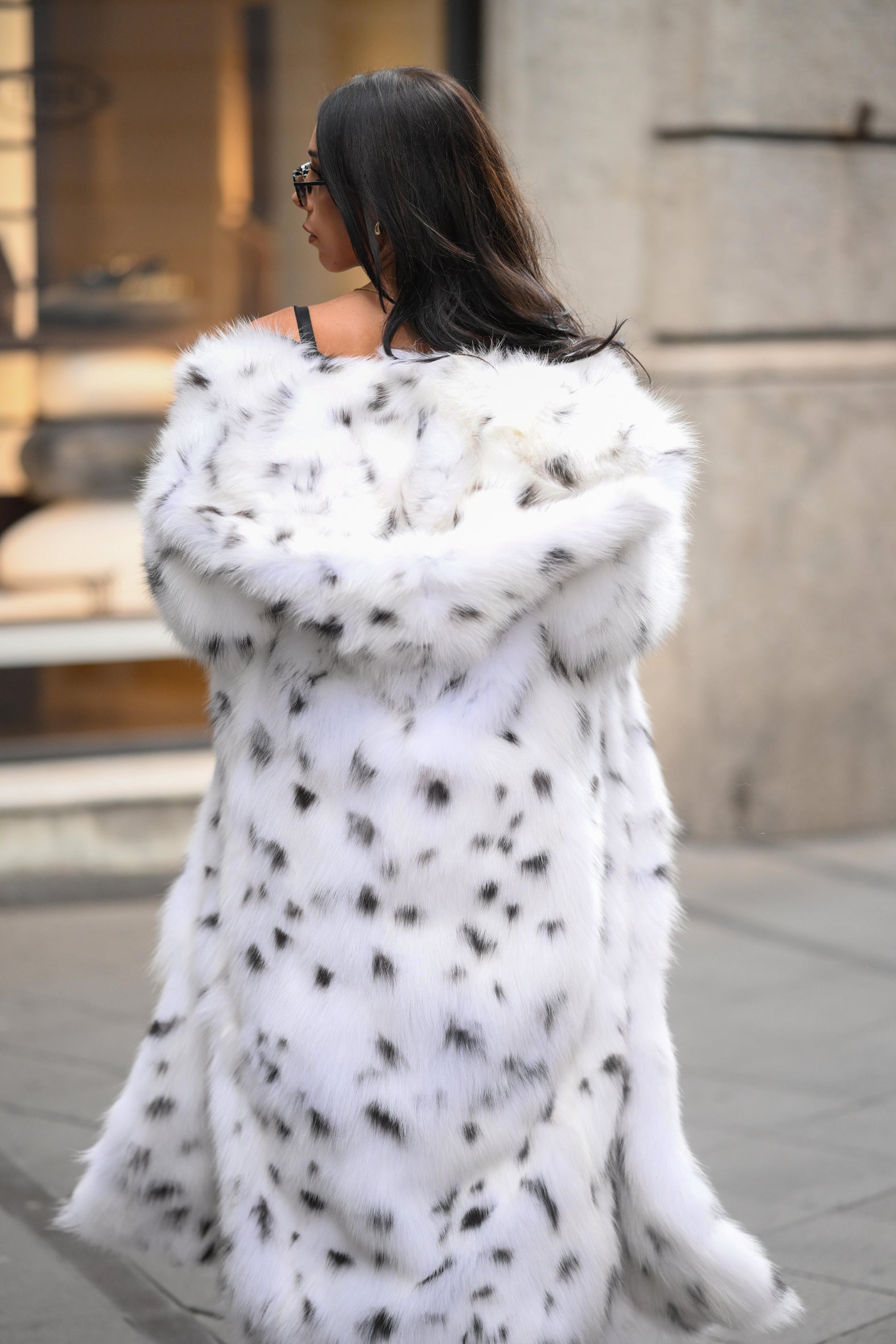 Cappotto in volpe shadow linciata