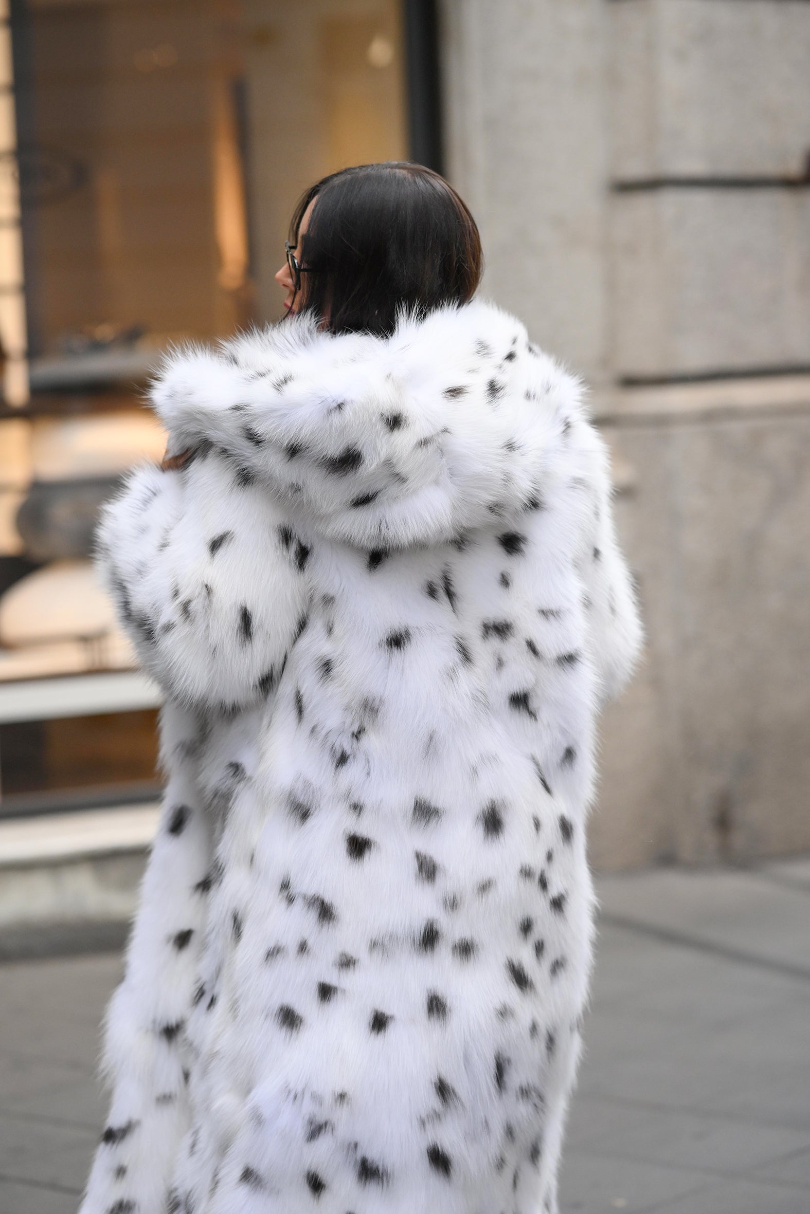 Cappotto in volpe shadow linciata