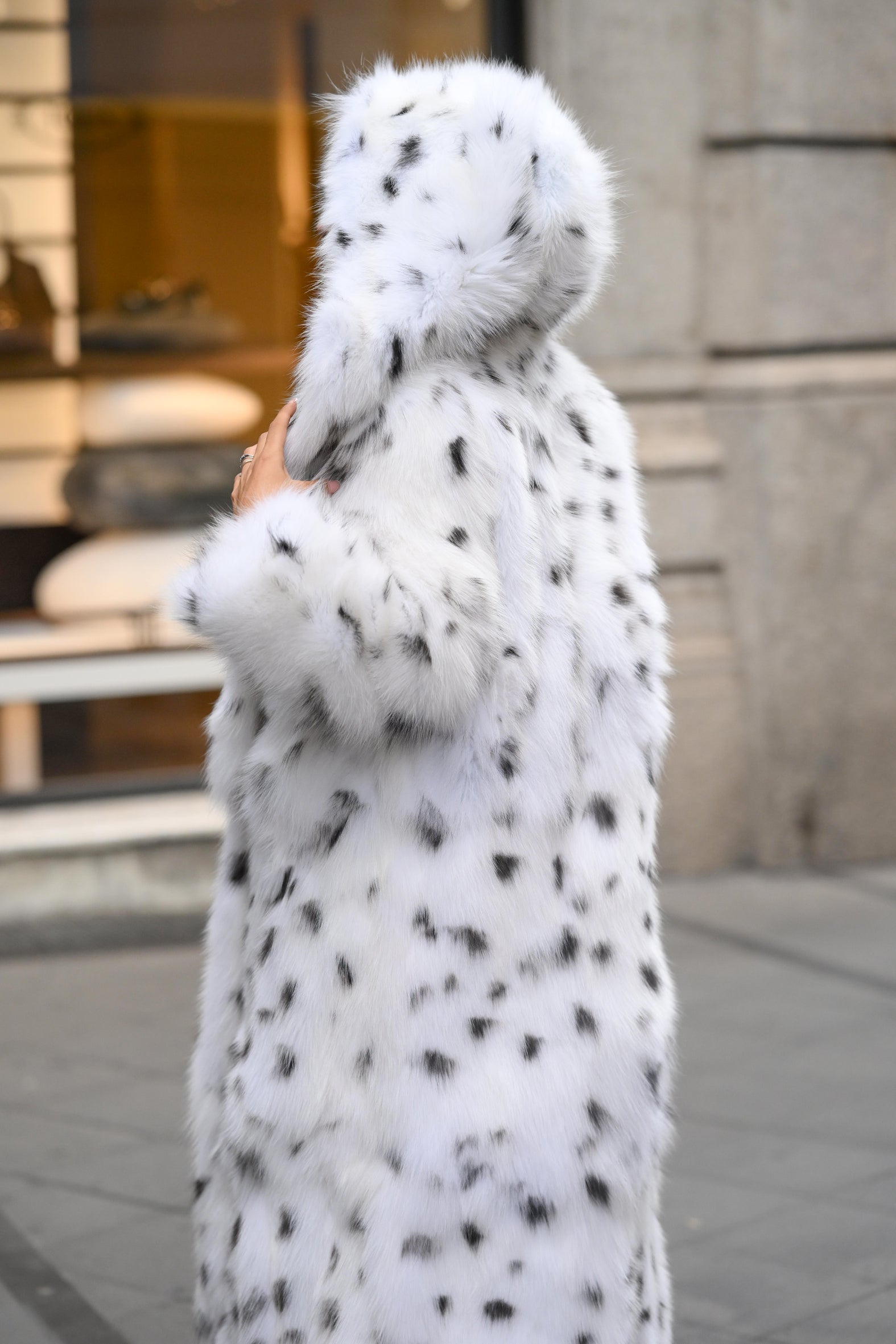 Cappotto in volpe shadow linciata