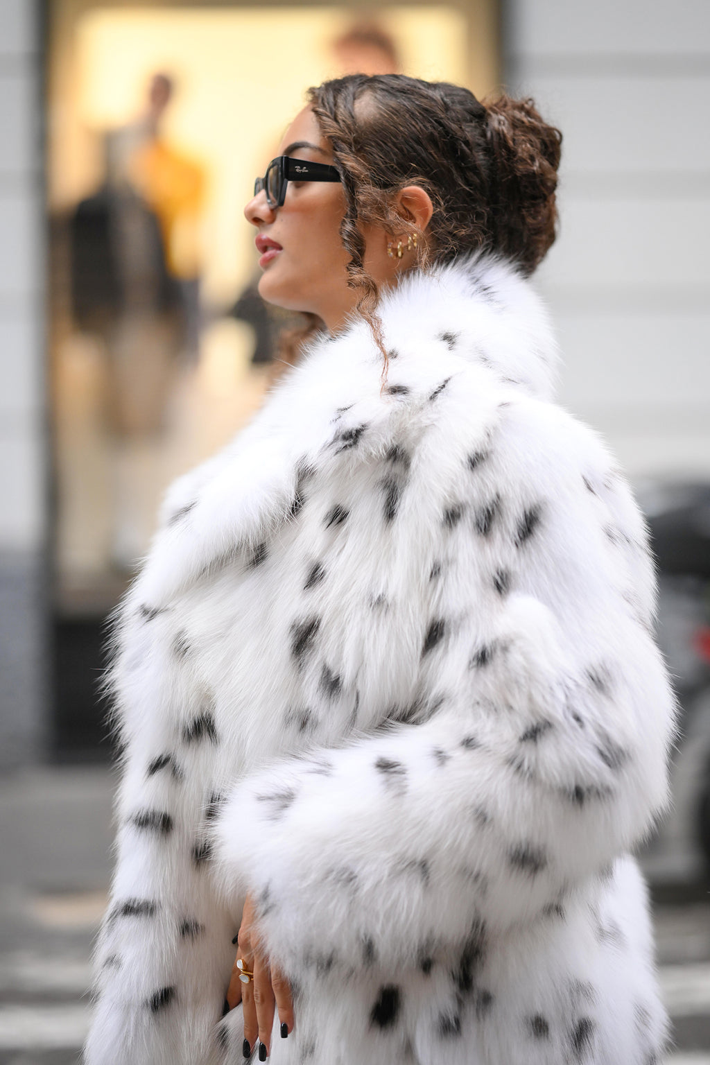 Giacca in volpe shadow linciata