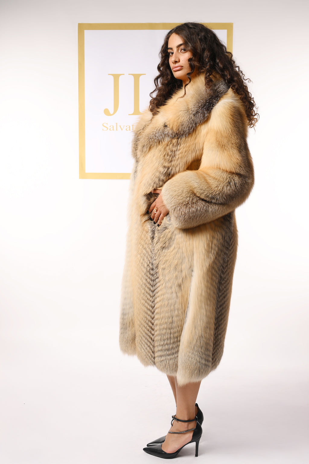 Cappotto in volpe golden island